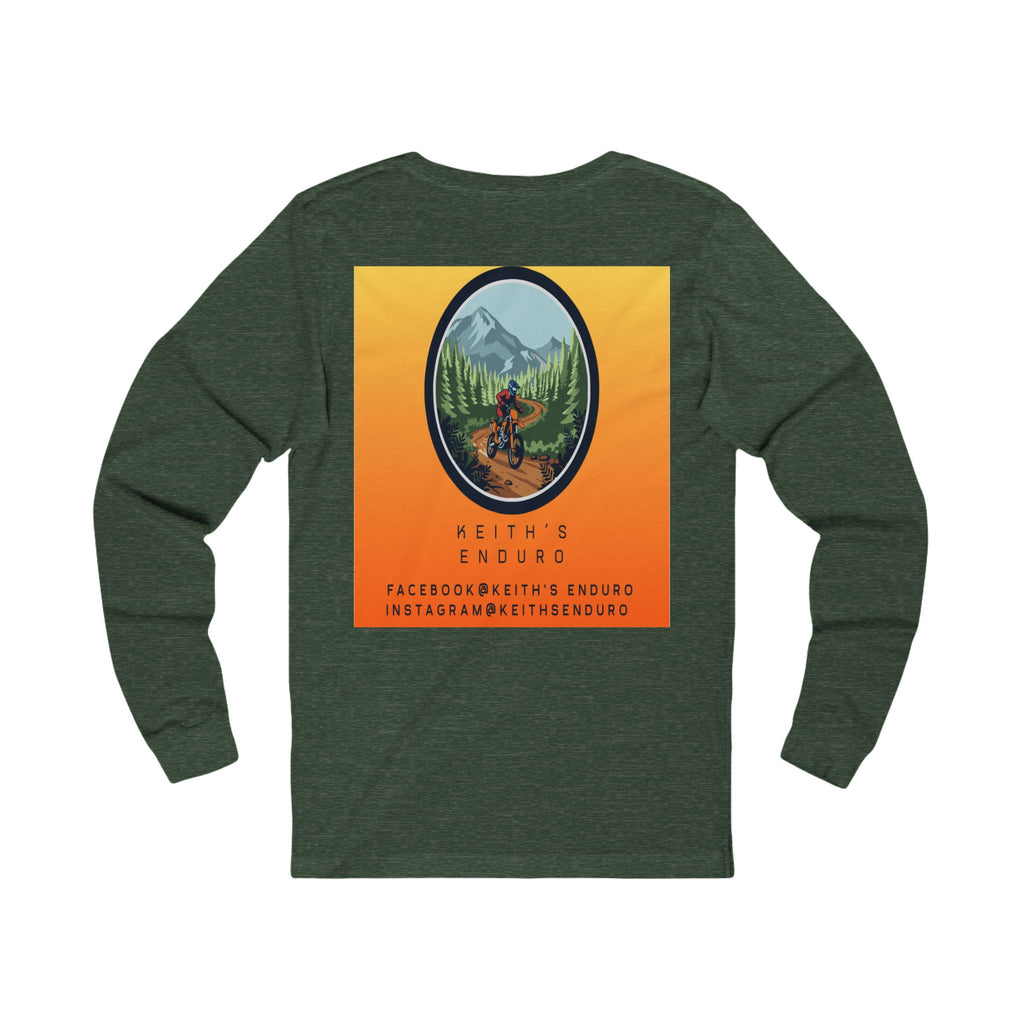 Dirt Biking Long Sleeve Tee — 'Keith's Enduro' Logo Trail Shirt