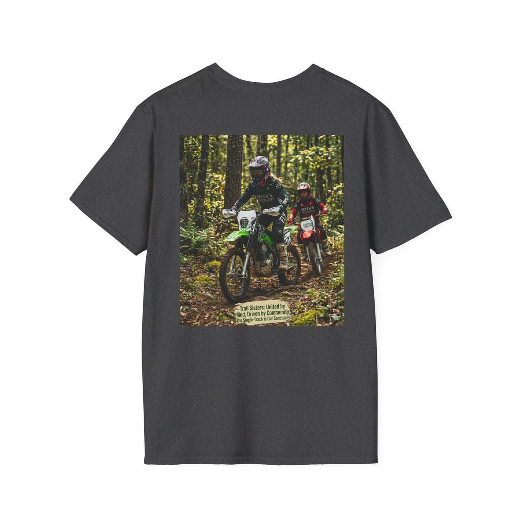 Women's dirt bike T-Shirt — "Trail Sisters" graphic Dirt Bike Tee