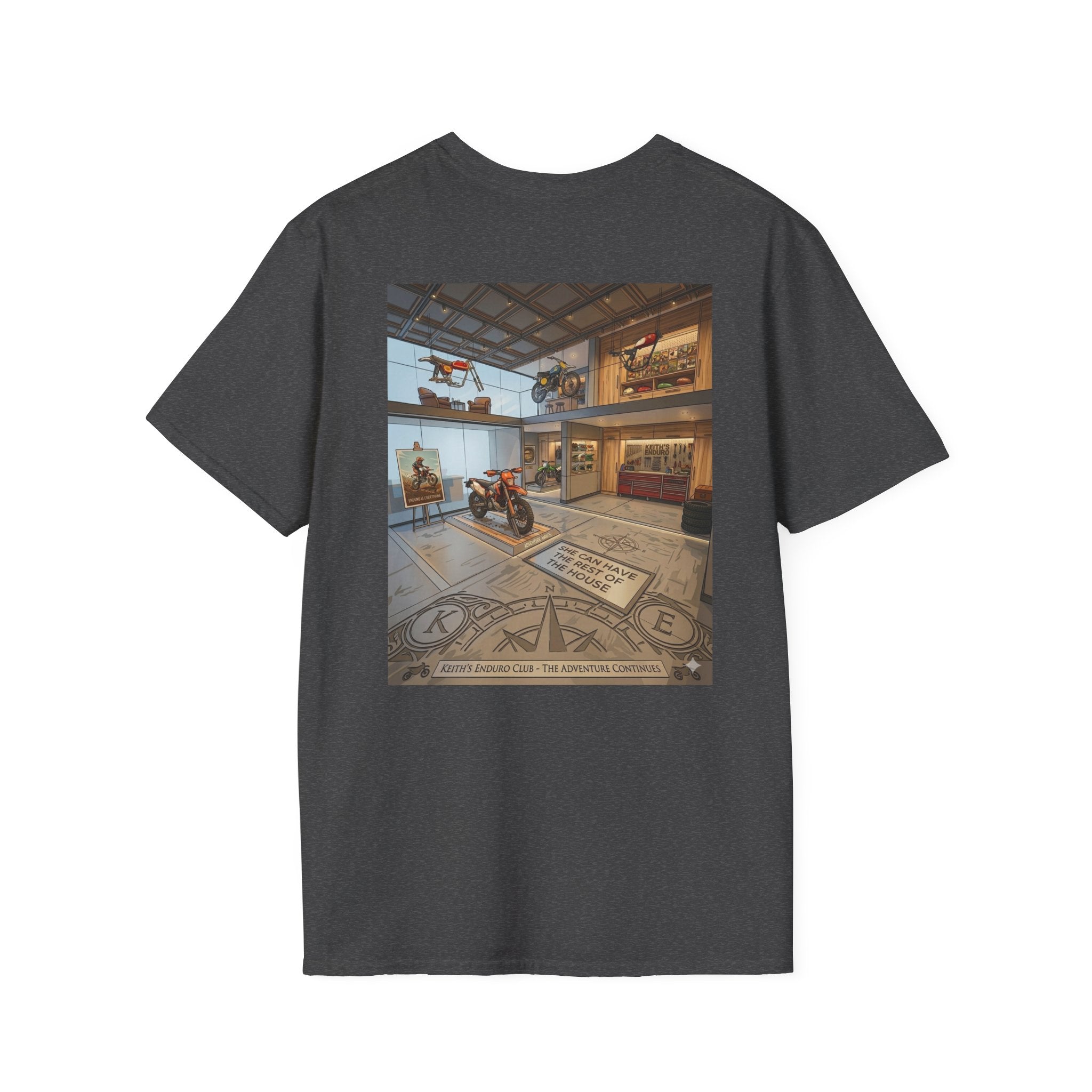 Adventure Garage T-Shirt — Keith’s Enduro Dirt Biking Graphic Tee