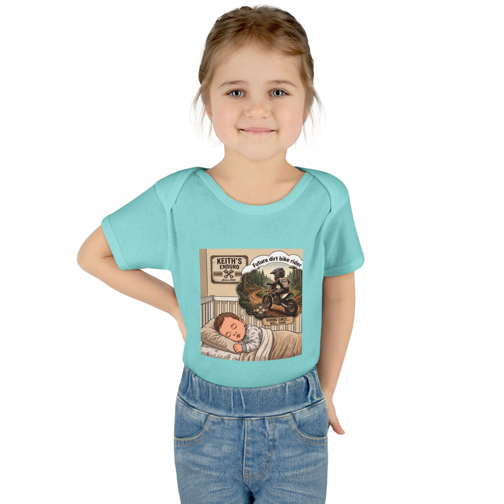 Baby Bodysuit - 'future dirt bike rider' Motorcycle Nursery Onesie