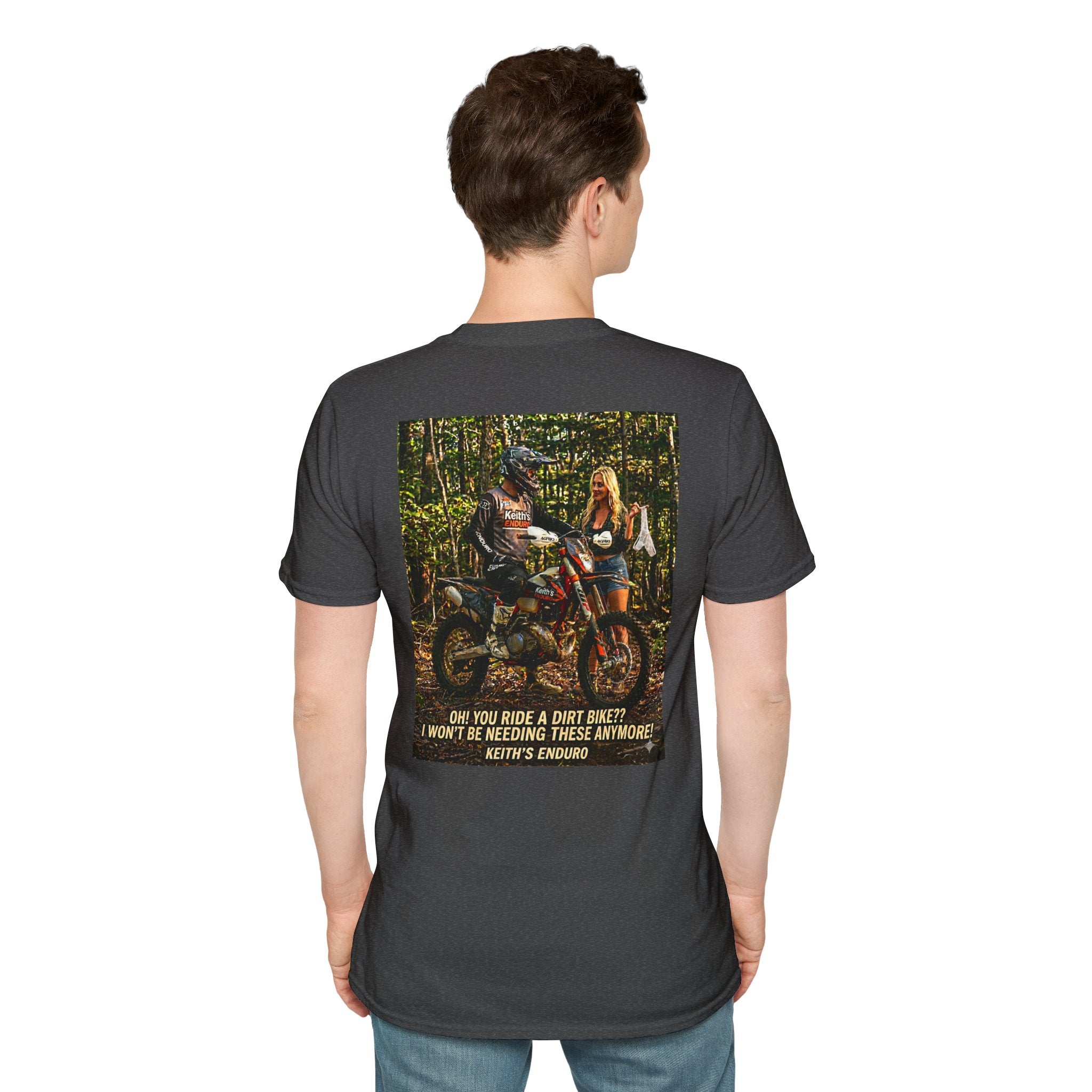 " I won't be needing these"  T‑Shirt — Sexy graphic Dirt Bike Tee
