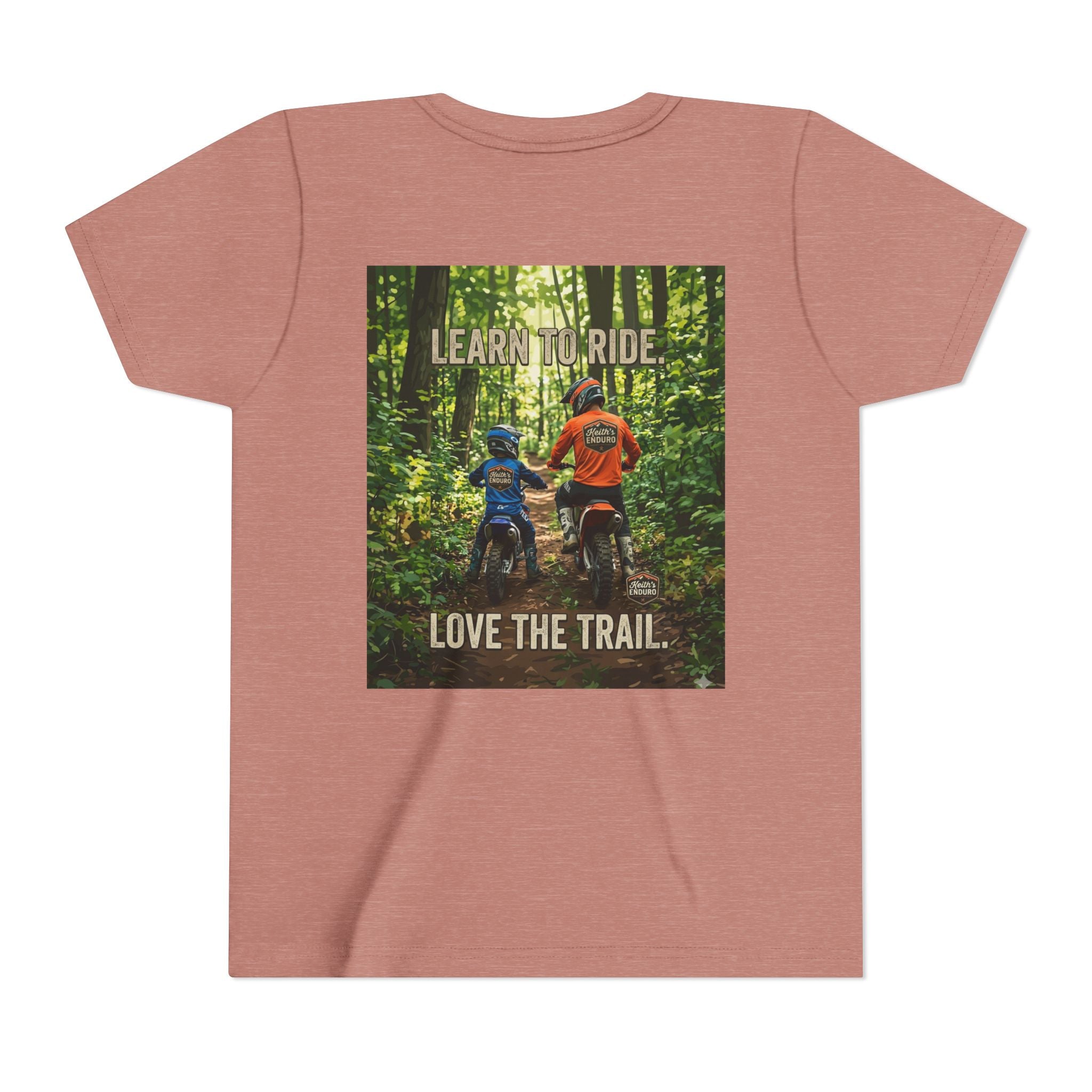 Youth Trail Dirt Biking Tee — "Learn to Ride, Love the Trail"
