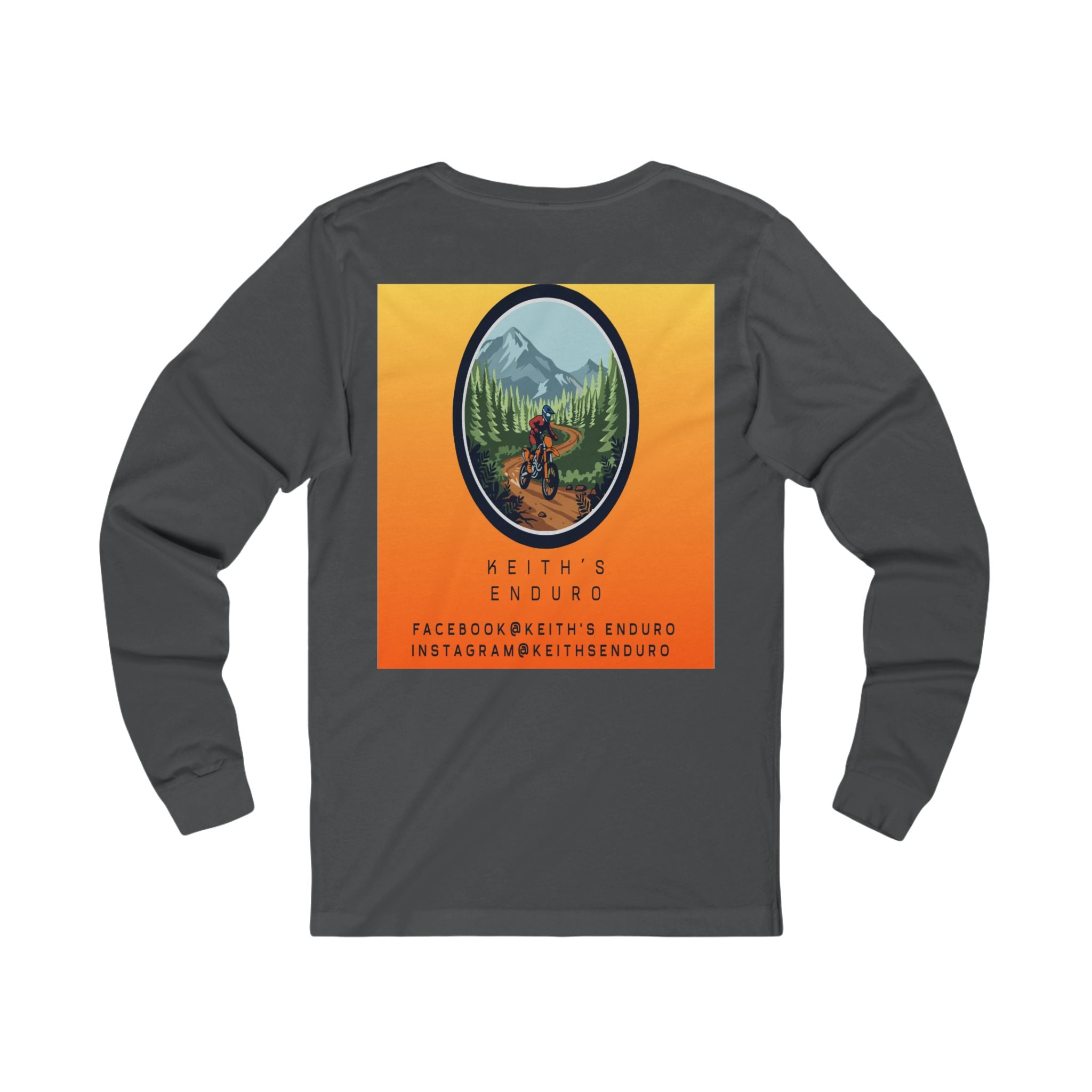 Dirt Biking Long Sleeve Tee — 'Keith's Enduro' Logo Trail Shirt