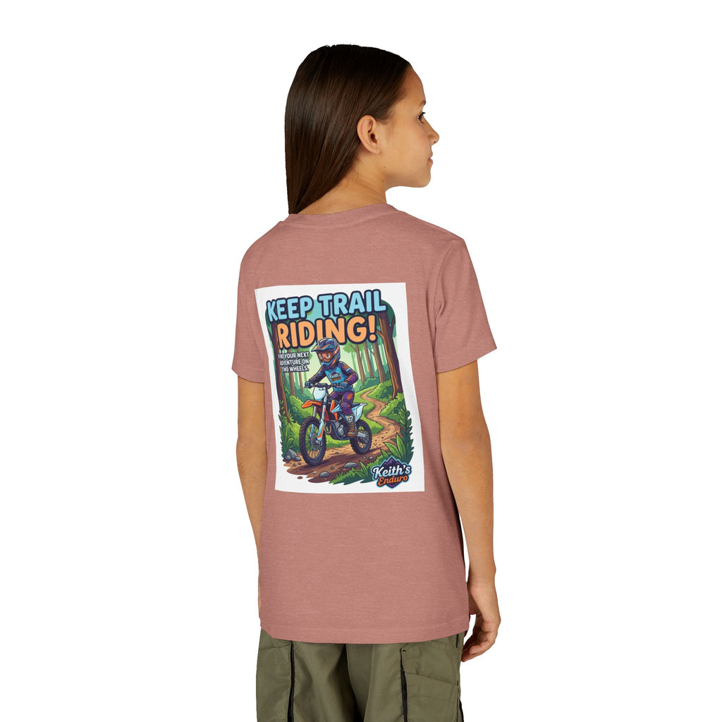 Kids Trail Riding T‑Shirt — "Keep Trail Riding!" Youth Dirt Bike Tee