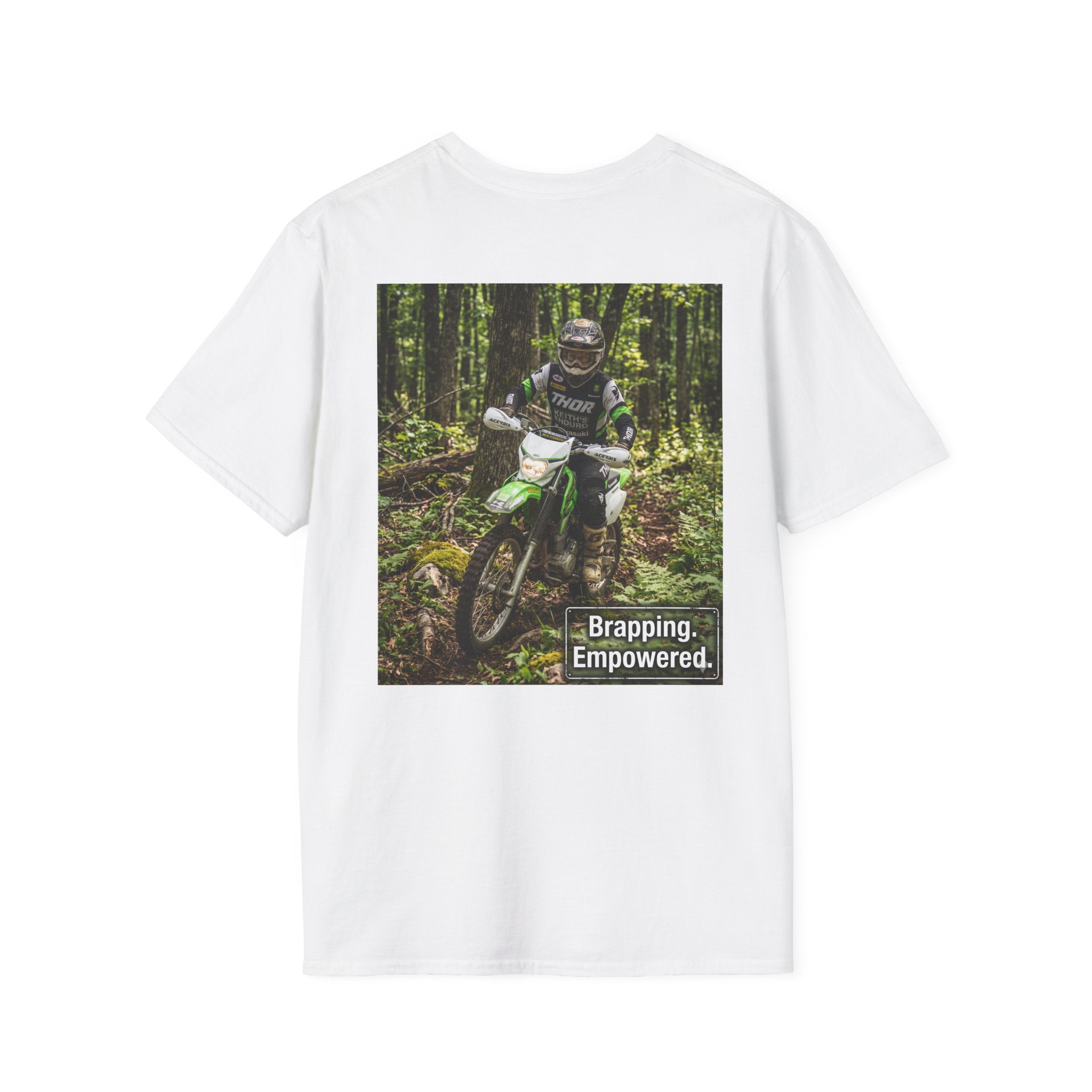 Women's Dirt Bike T‑Shirt — "Brapping Empowered" Graphic Tee