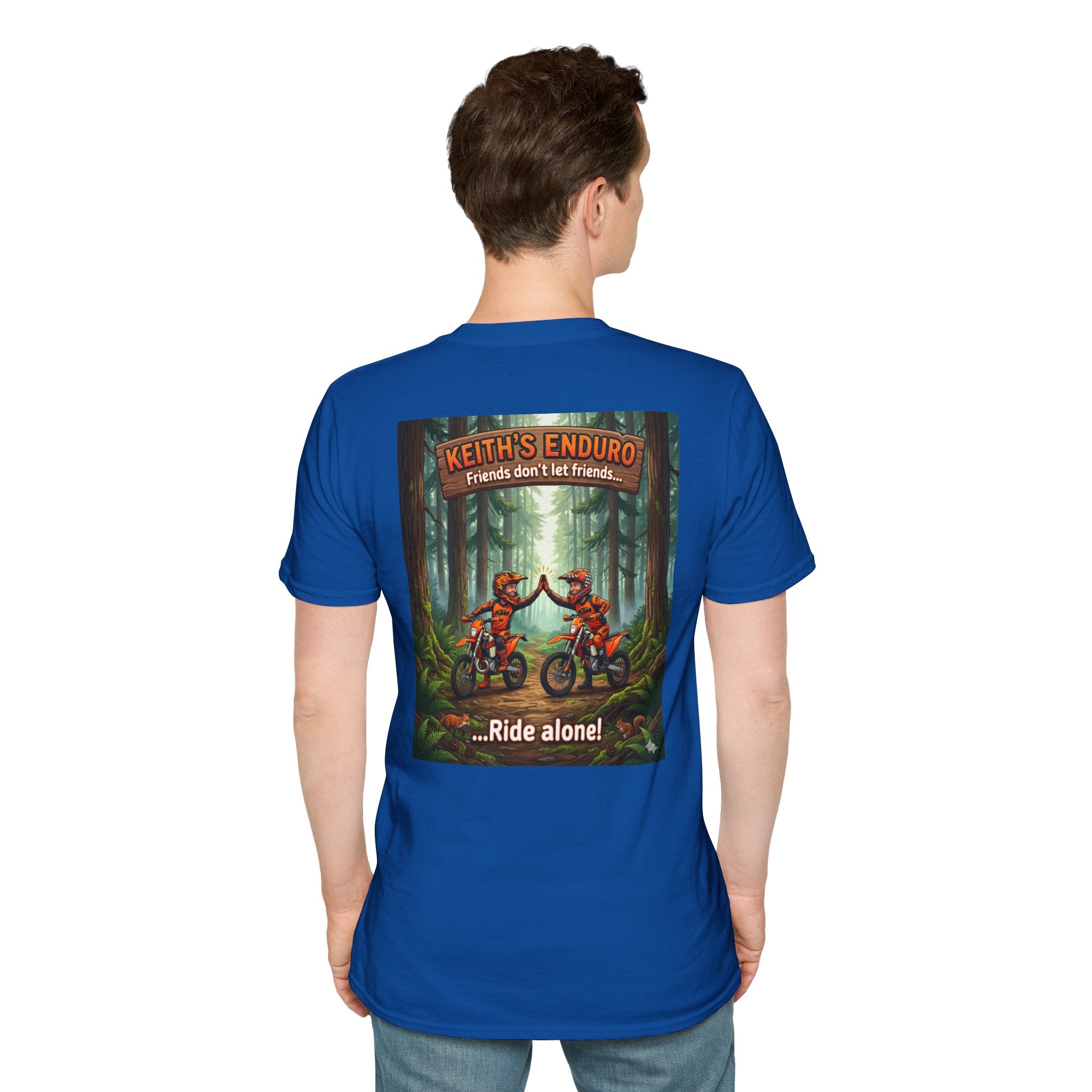 Dirt Bike T-Shirt — Cartoon "friends"  Graphic Tee