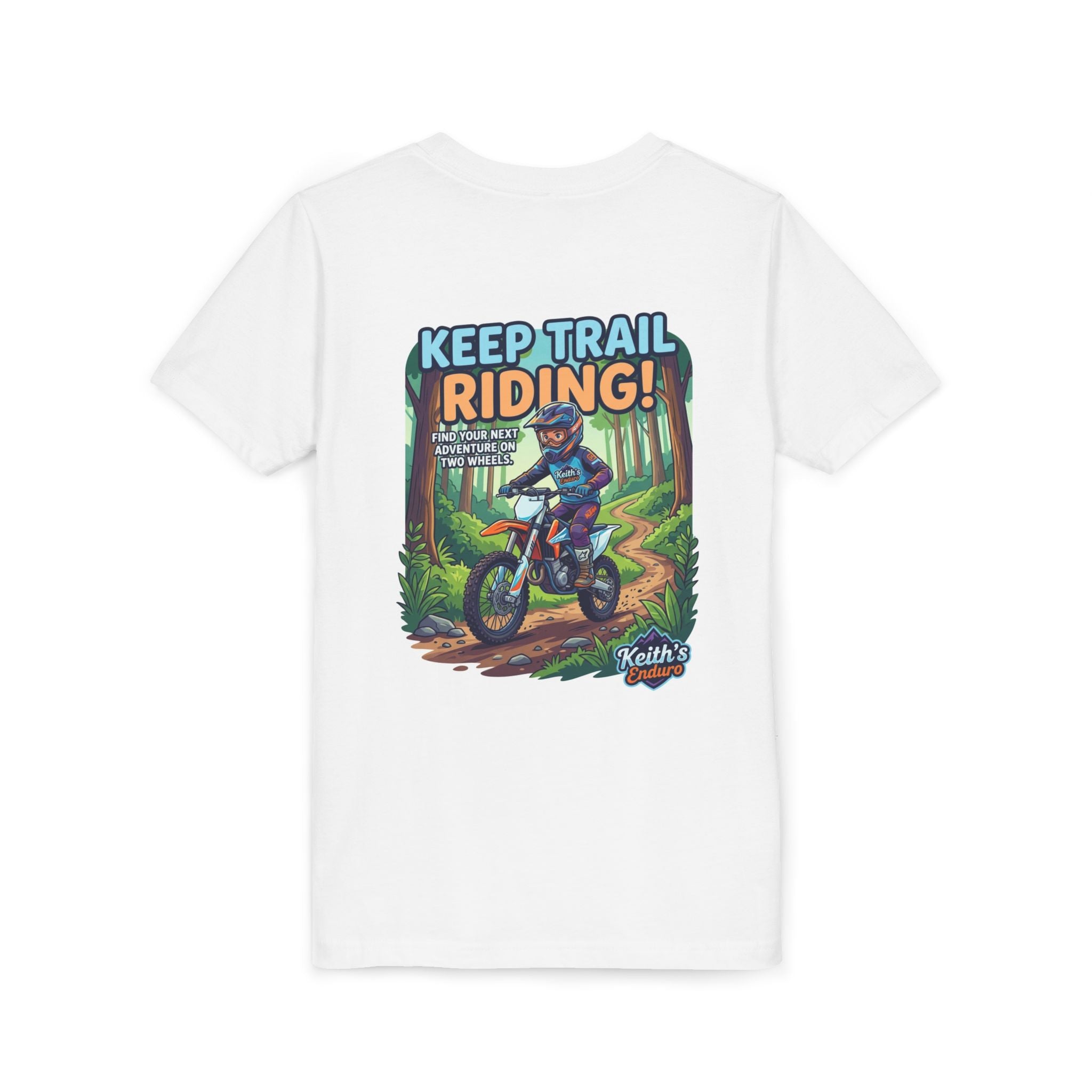 Kids Trail Riding T‑Shirt — "Keep Trail Riding!" Youth Dirt Bike Tee