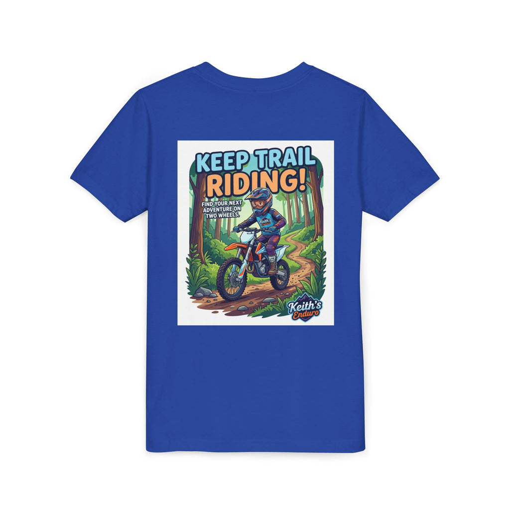 Kids Trail Riding T‑Shirt — "Keep Trail Riding!" Youth Dirt Bike Tee