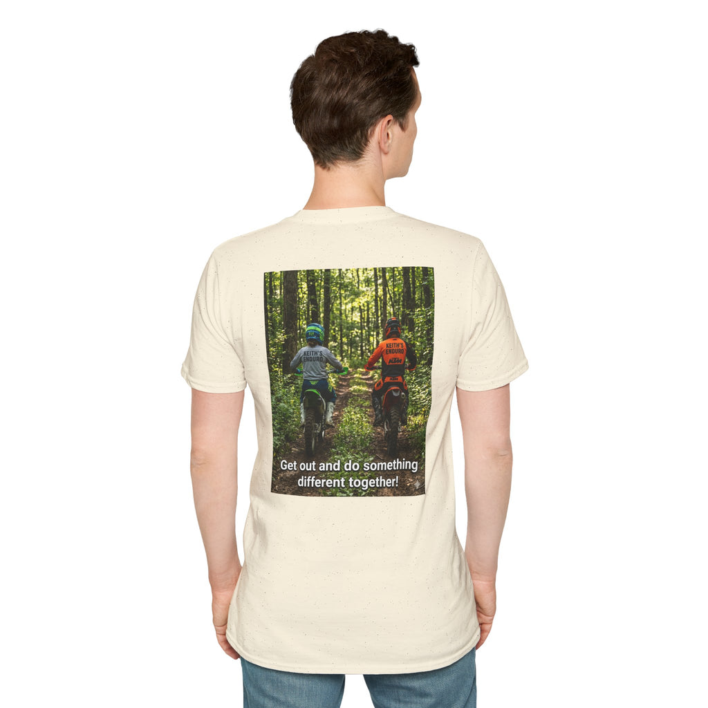 Adventure Moto Tee — "Get out and do something different together!" Trail Riding T-Shirt