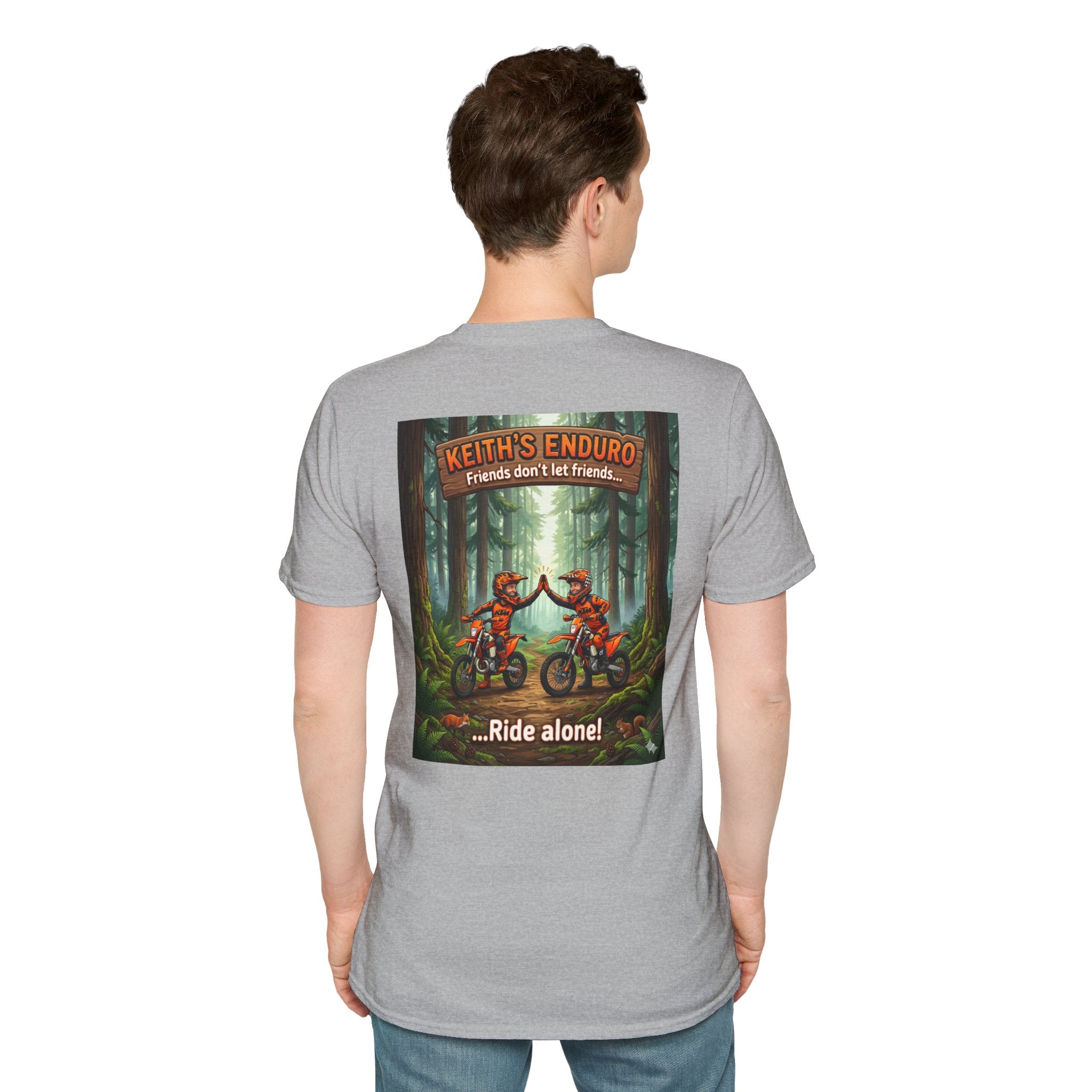 Dirt Bike T-Shirt — Cartoon "friends"  Graphic Tee
