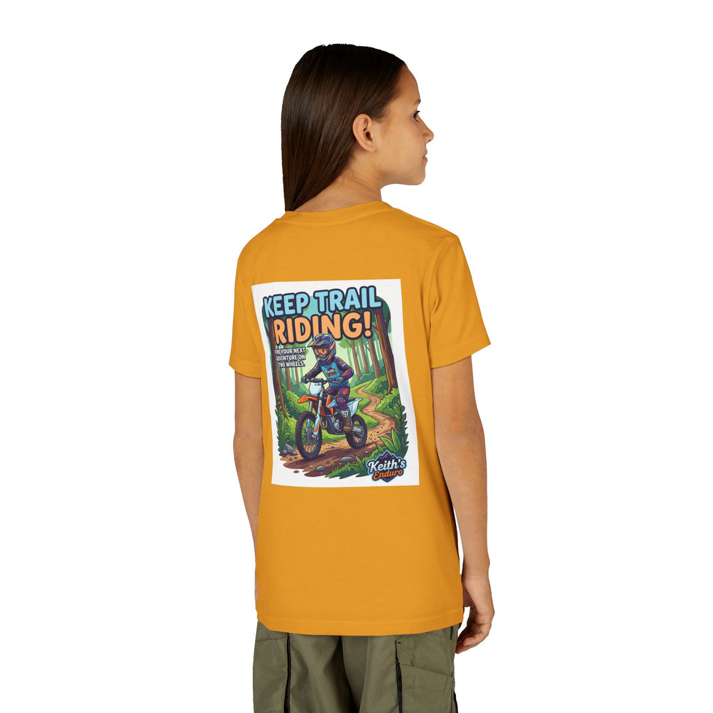 Kids Trail Riding T‑Shirt — "Keep Trail Riding!" Youth Dirt Bike Tee