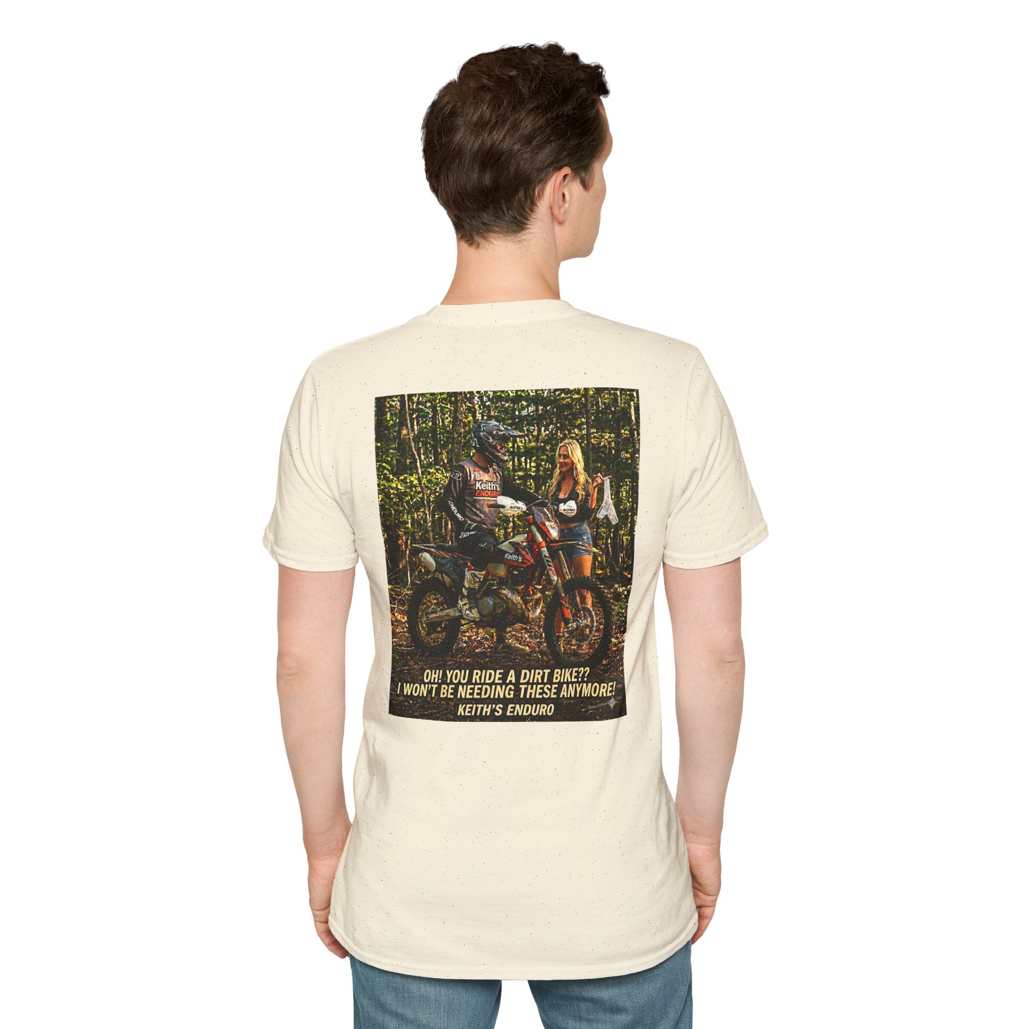 " I won't be needing these"  T‑Shirt — Sexy graphic Dirt Bike Tee