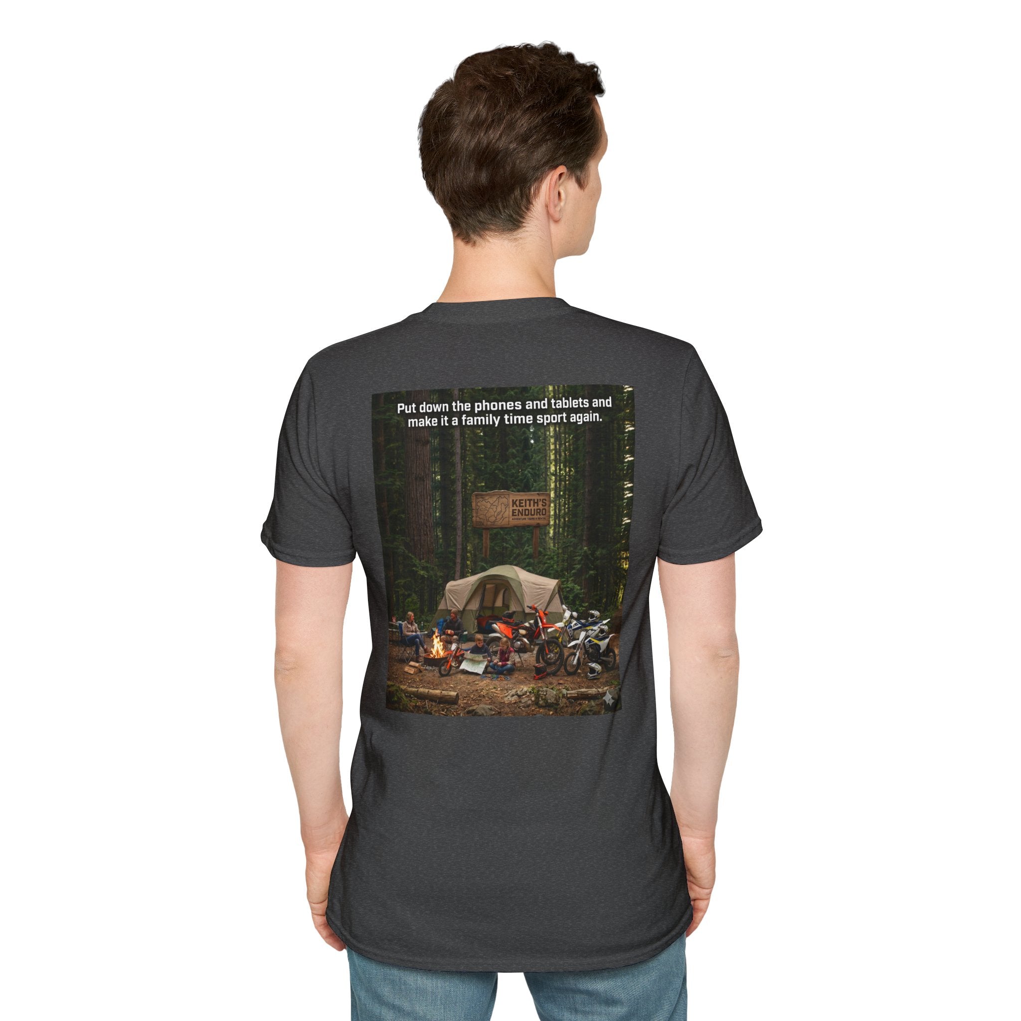 Family Dirt Bike T‑Shirt — " Family time Sport" Graphic Tee