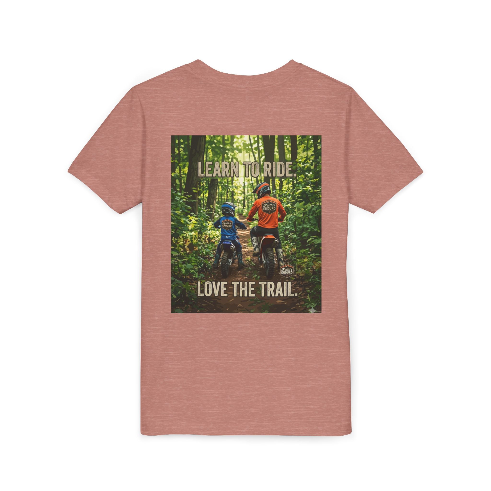 Youth Trail Dirt Biking Tee — "Learn to Ride, Love the Trail"