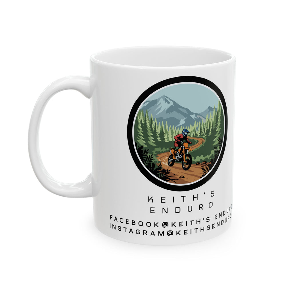 Enduro Dirt Biker Ceramic Mug – Keith’s Enduro Coffee Cup (11oz & 15oz)