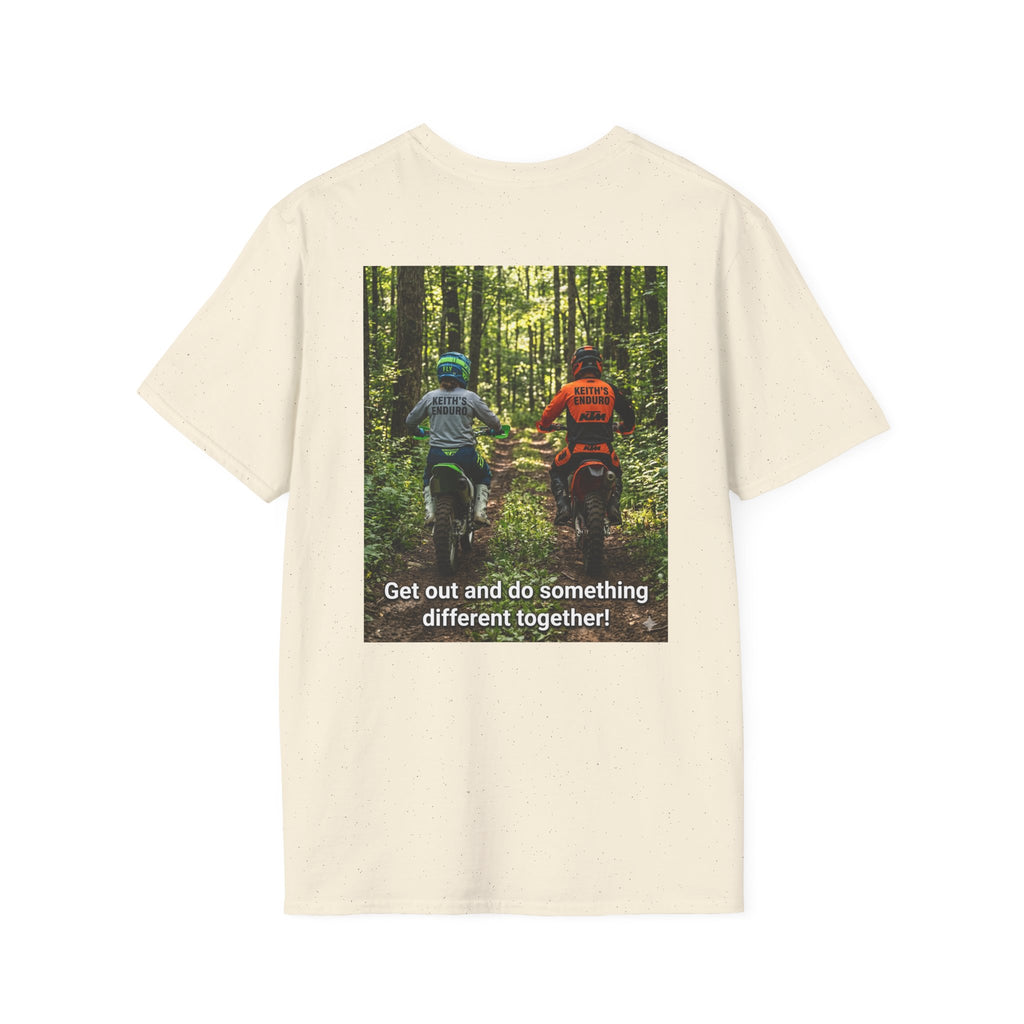 Adventure Moto Tee — "Get out and do something different together!" Trail Riding T-Shirt