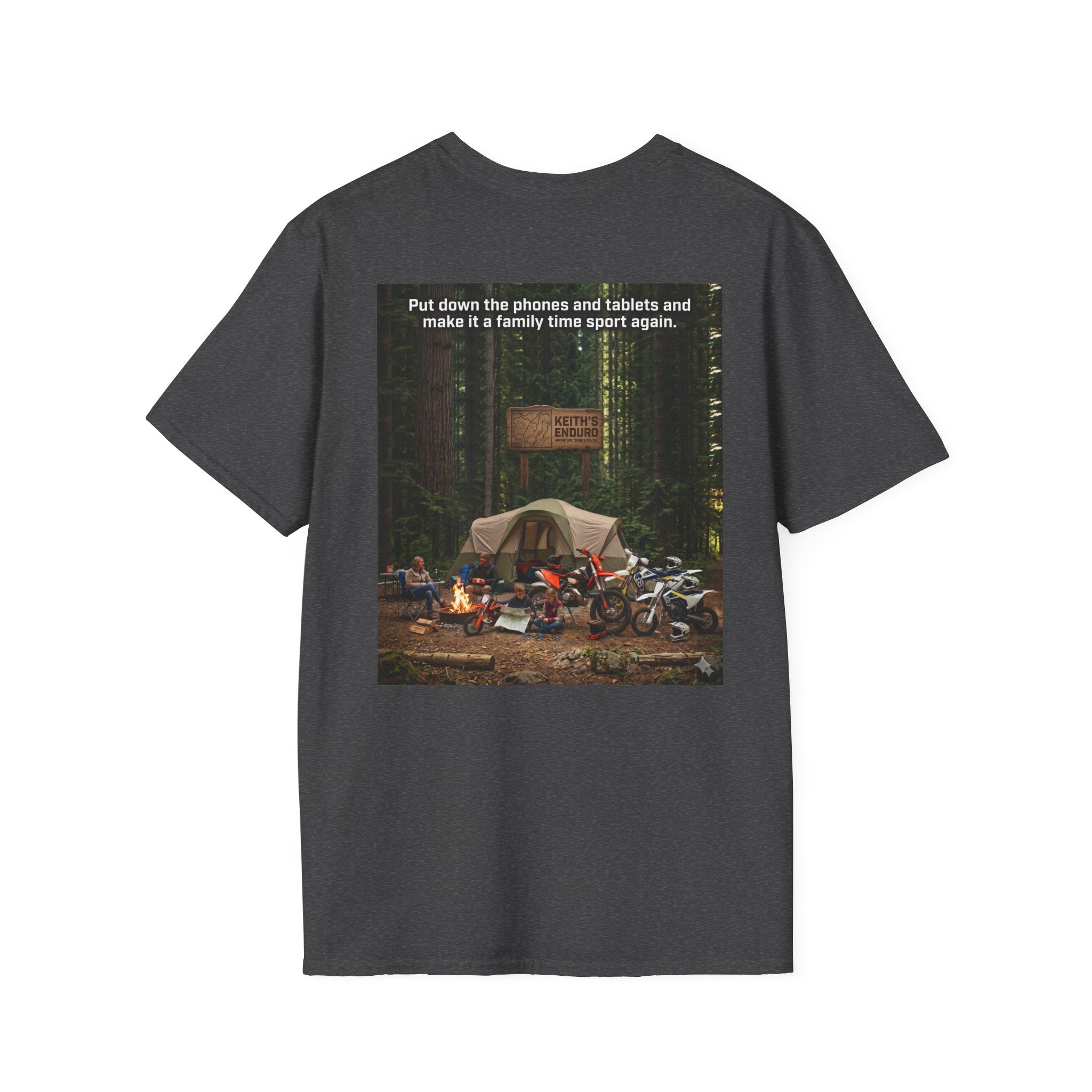 Family Dirt Bike T‑Shirt — " Family time Sport" Graphic Tee