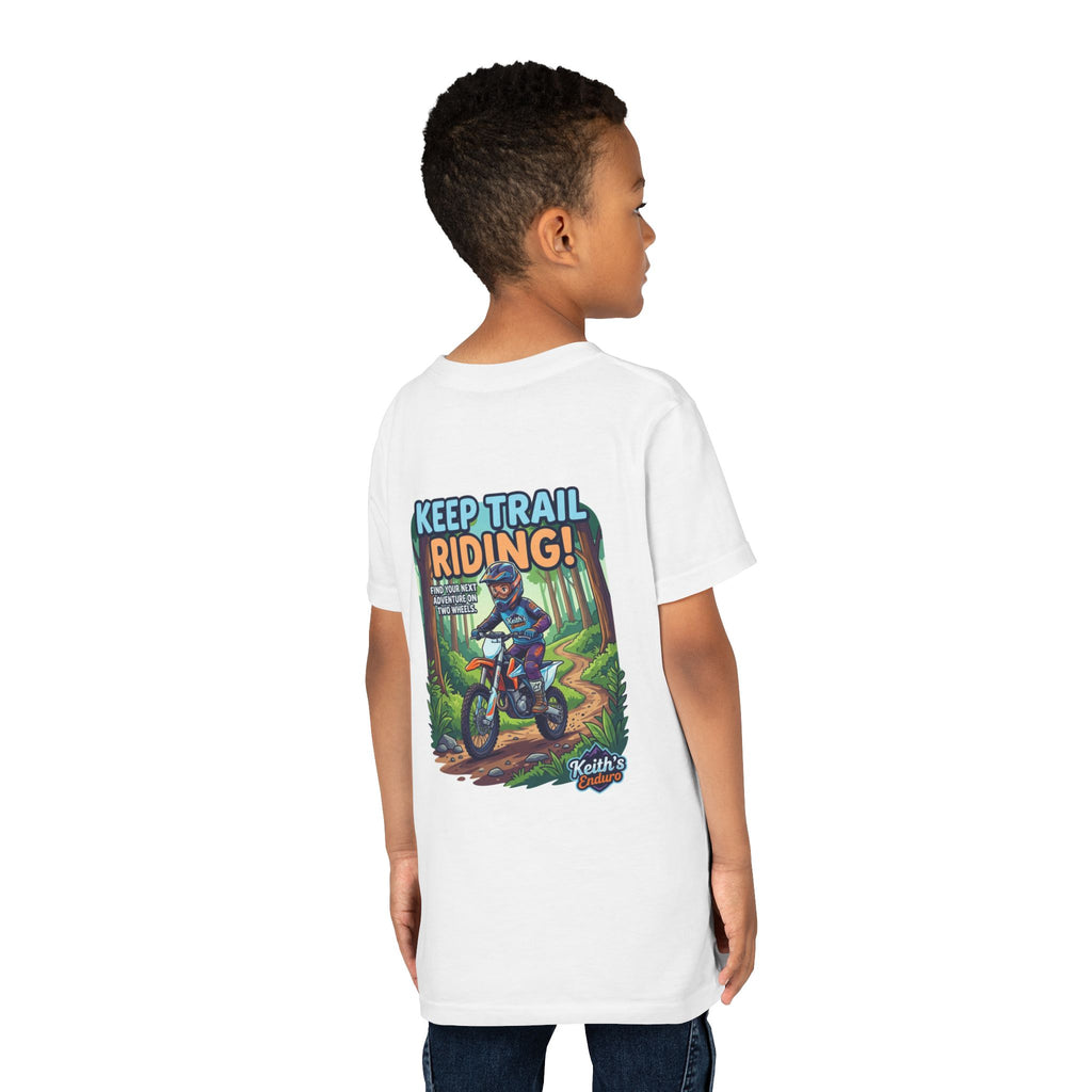 Kids Trail Riding T‑Shirt — "Keep Trail Riding!" Youth Dirt Bike Tee