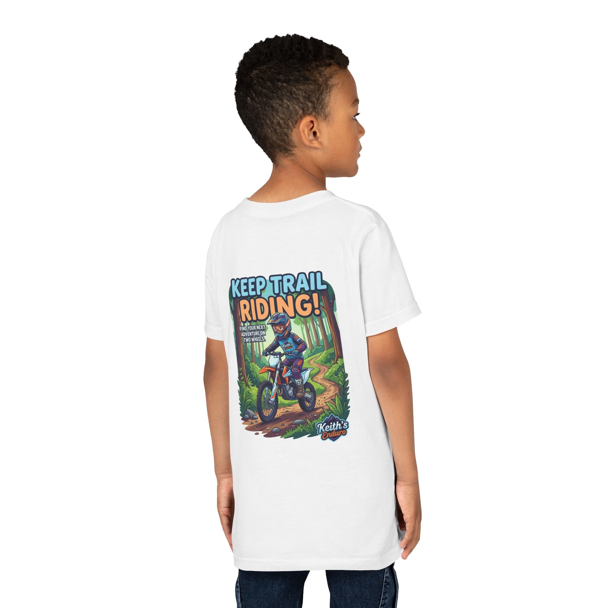 Kids Trail Riding T‑Shirt — "Keep Trail Riding!" Youth Dirt Bike Tee