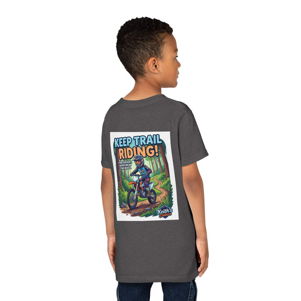 Kids Trail Riding T‑Shirt — "Keep Trail Riding!" Youth Dirt Bike Tee