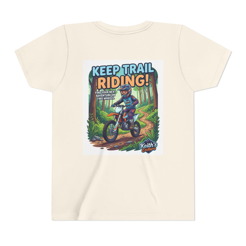 Kids Trail Riding T‑Shirt — "Keep Trail Riding!" Youth Dirt Bike Tee