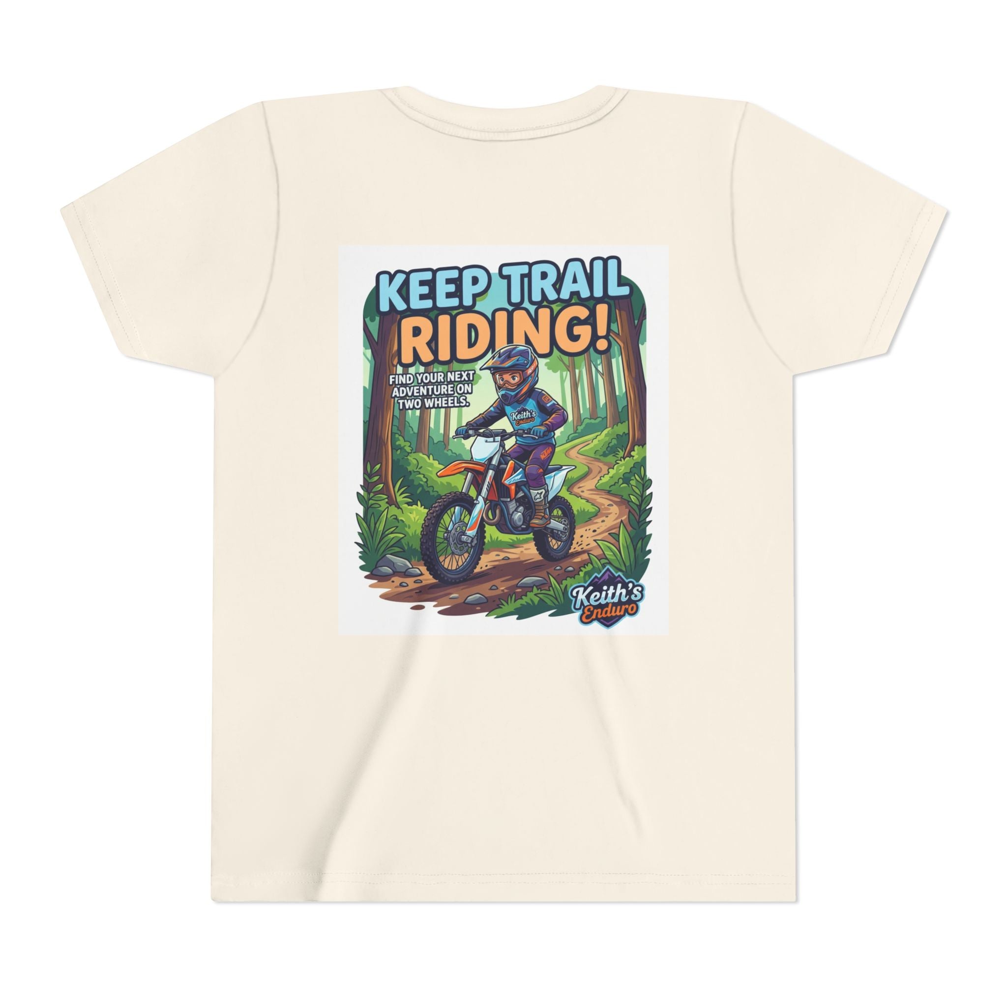 Kids Trail Riding T‑Shirt — "Keep Trail Riding!" Youth Dirt Bike Tee