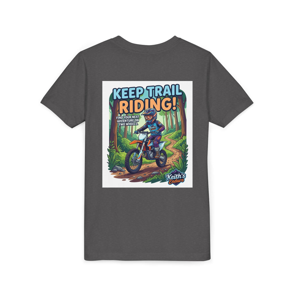 Kids Trail Riding T‑Shirt — "Keep Trail Riding!" Youth Dirt Bike Tee