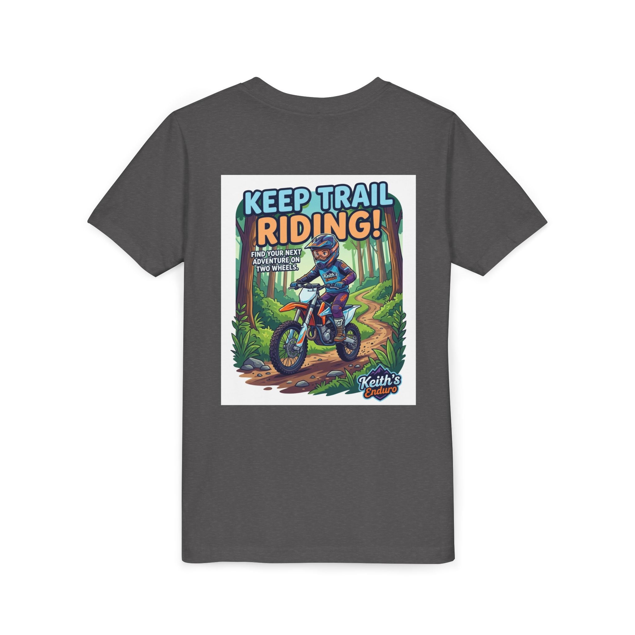 Kids Trail Riding T‑Shirt — "Keep Trail Riding!" Youth Dirt Bike Tee