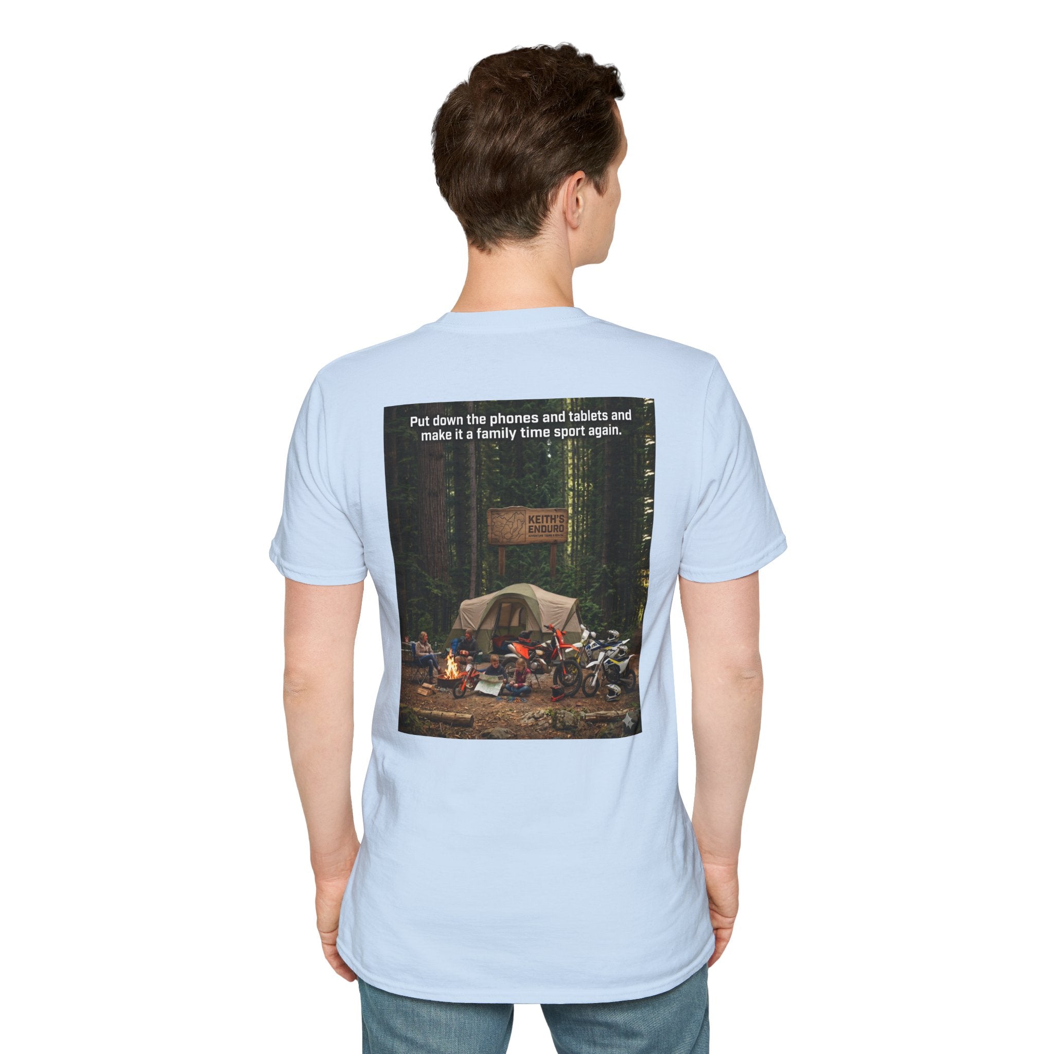 Family Dirt Bike T‑Shirt — " Family time Sport" Graphic Tee
