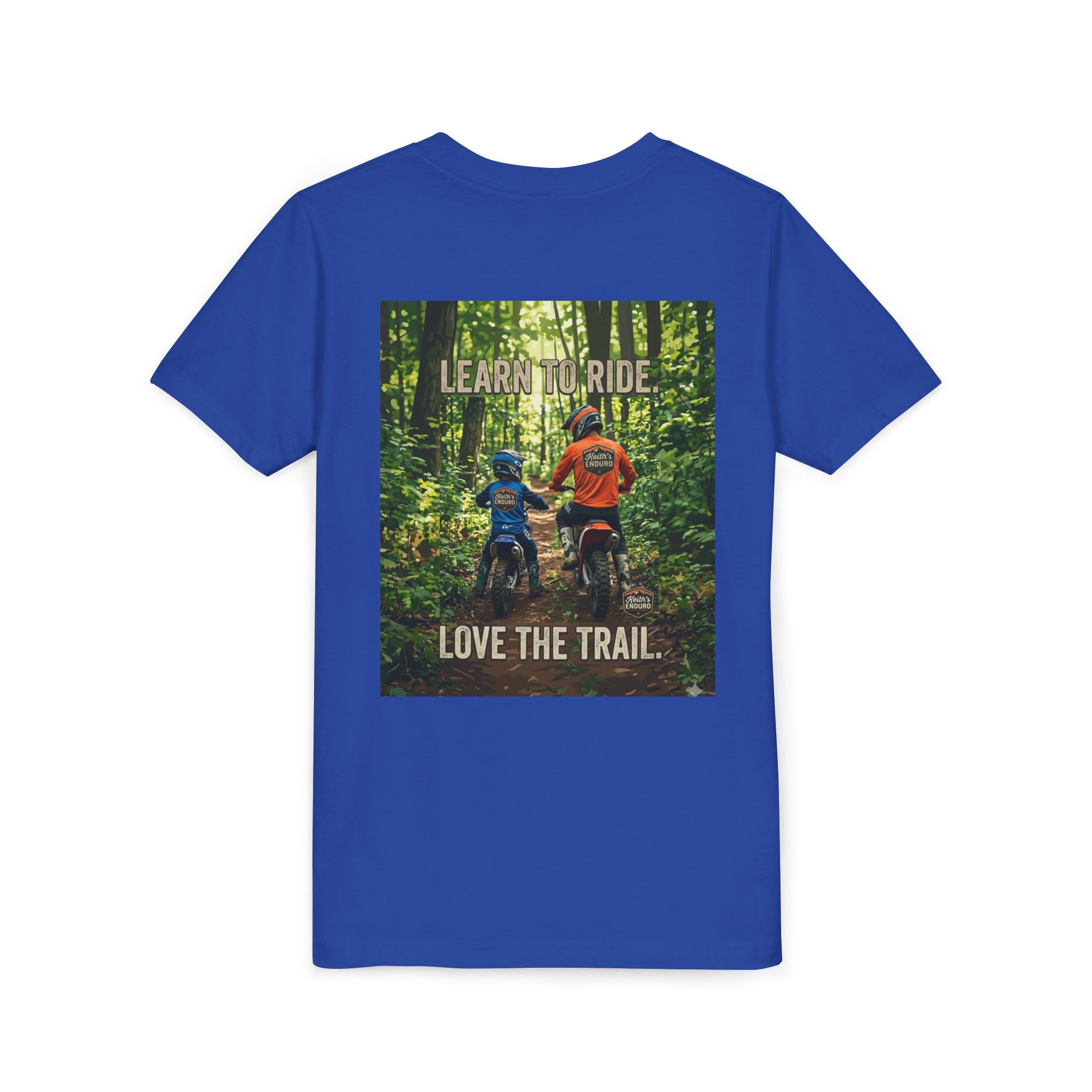 Youth Trail Dirt Biking Tee — "Learn to Ride, Love the Trail"