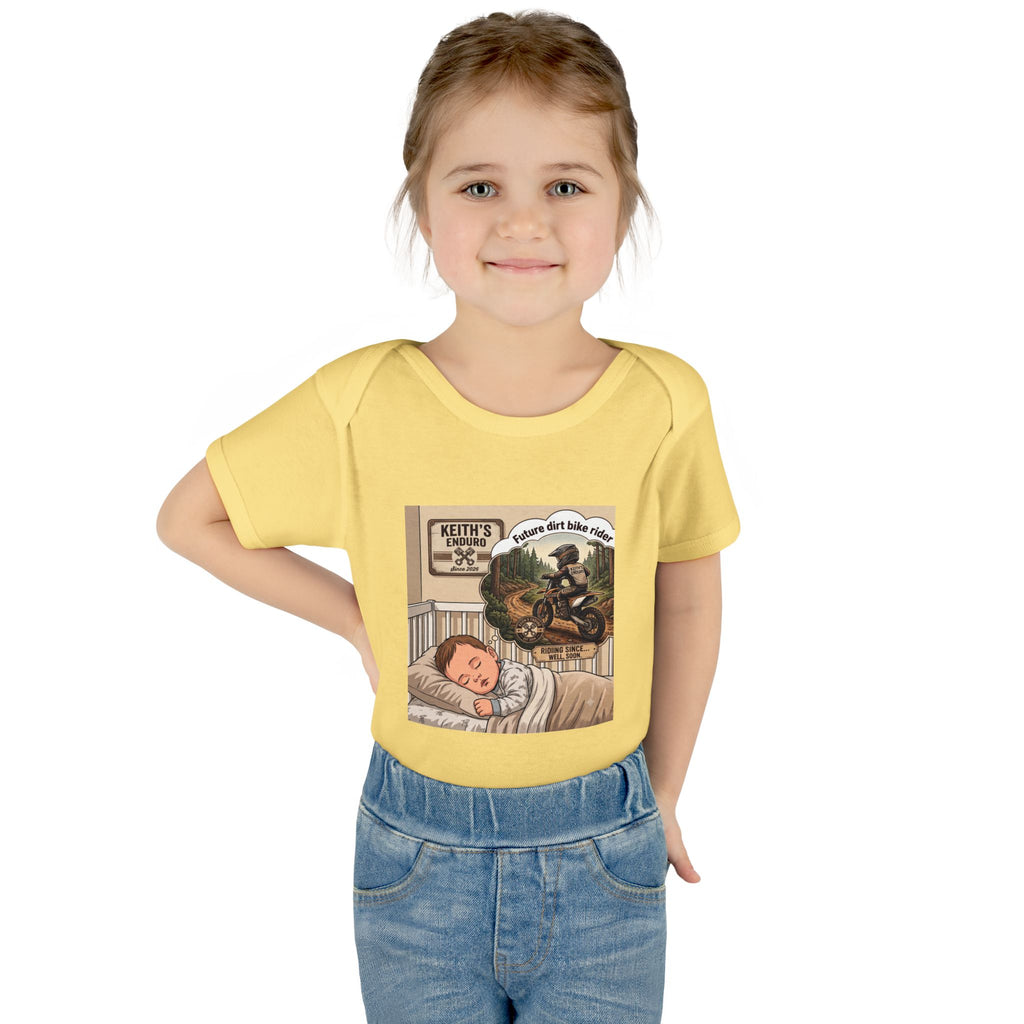 Baby Bodysuit - 'future dirt bike rider' Motorcycle Nursery Onesie