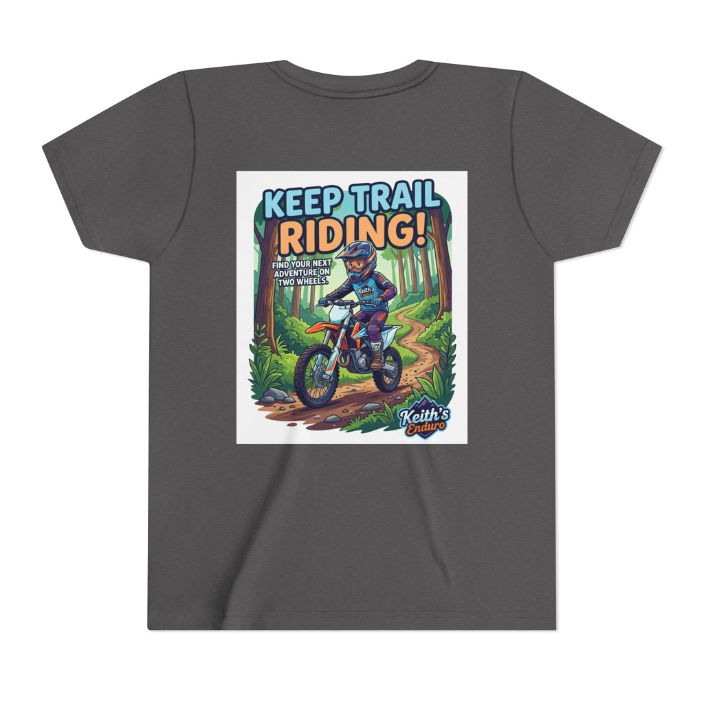 Kids Trail Riding T‑Shirt — "Keep Trail Riding!" Youth Dirt Bike Tee