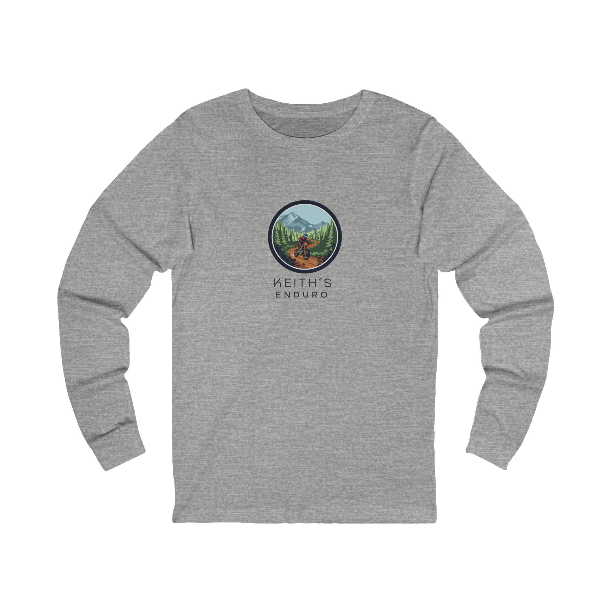Dirt Biking Long Sleeve Tee — 'Keith's Enduro' Logo Trail Shirt