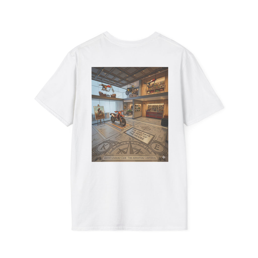 Adventure Garage T-Shirt — Keith’s Enduro Dirt Biking Graphic Tee