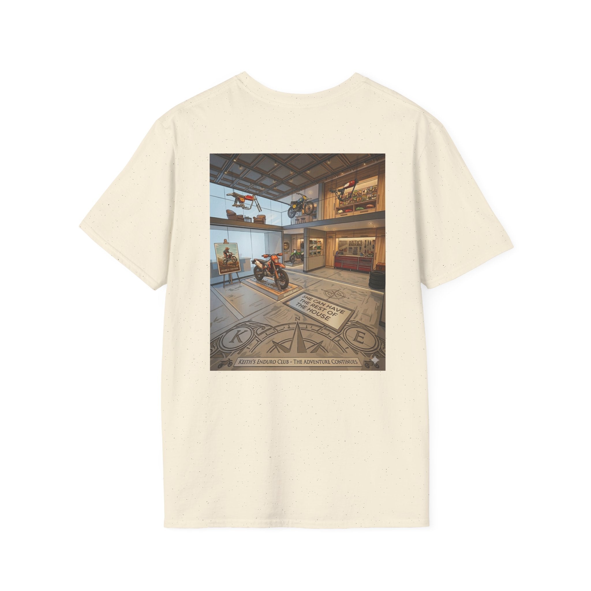 Adventure Garage T-Shirt — Keith’s Enduro Dirt Biking Graphic Tee