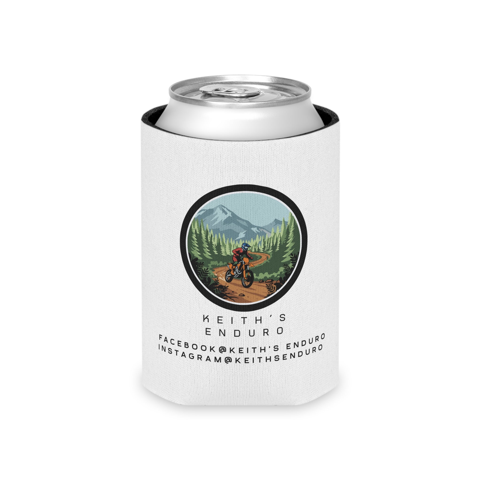 Can Cooler — Keith's Enduro Dirt Biking Beer Koozie