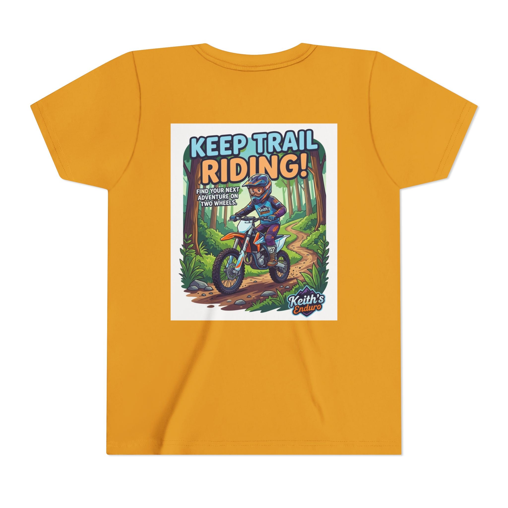 Kids Trail Riding T‑Shirt — "Keep Trail Riding!" Youth Dirt Bike Tee