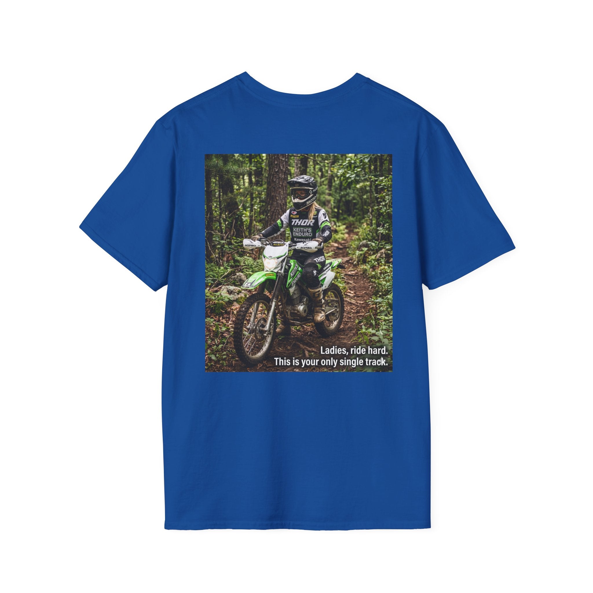 Women's Dirt Bike T-Shirt — "Ladies, ride hard" Tee