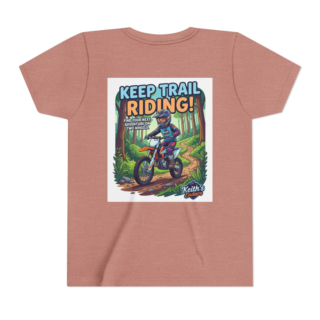 Kids Trail Riding T‑Shirt — "Keep Trail Riding!" Youth Dirt Bike Tee