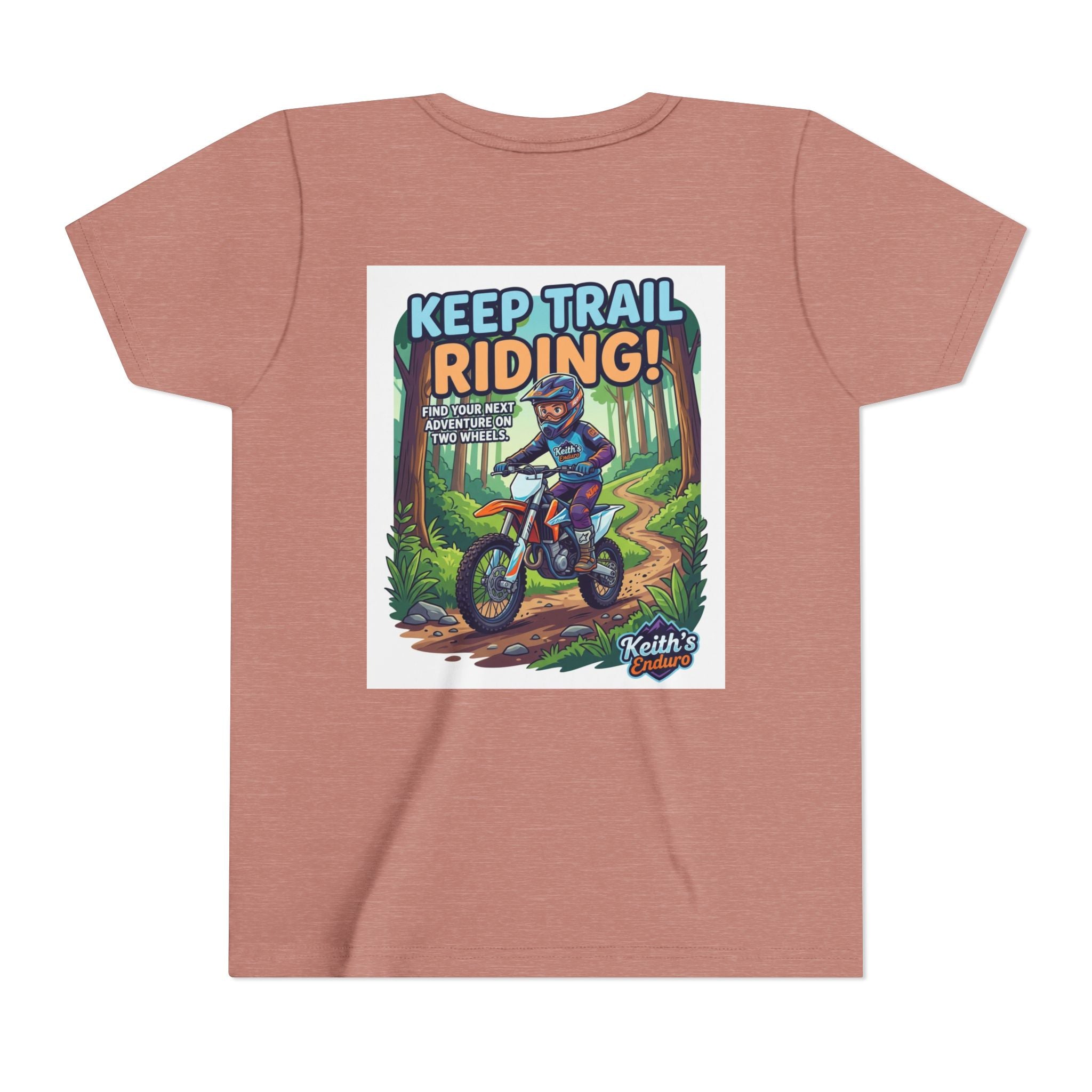 Kids Trail Riding T‑Shirt — "Keep Trail Riding!" Youth Dirt Bike Tee
