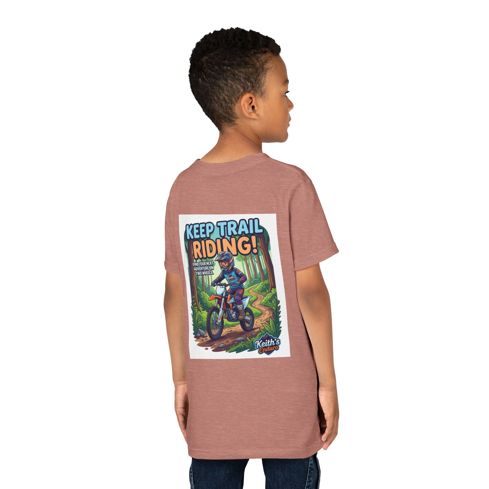 Kids Trail Riding T‑Shirt — "Keep Trail Riding!" Youth Dirt Bike Tee