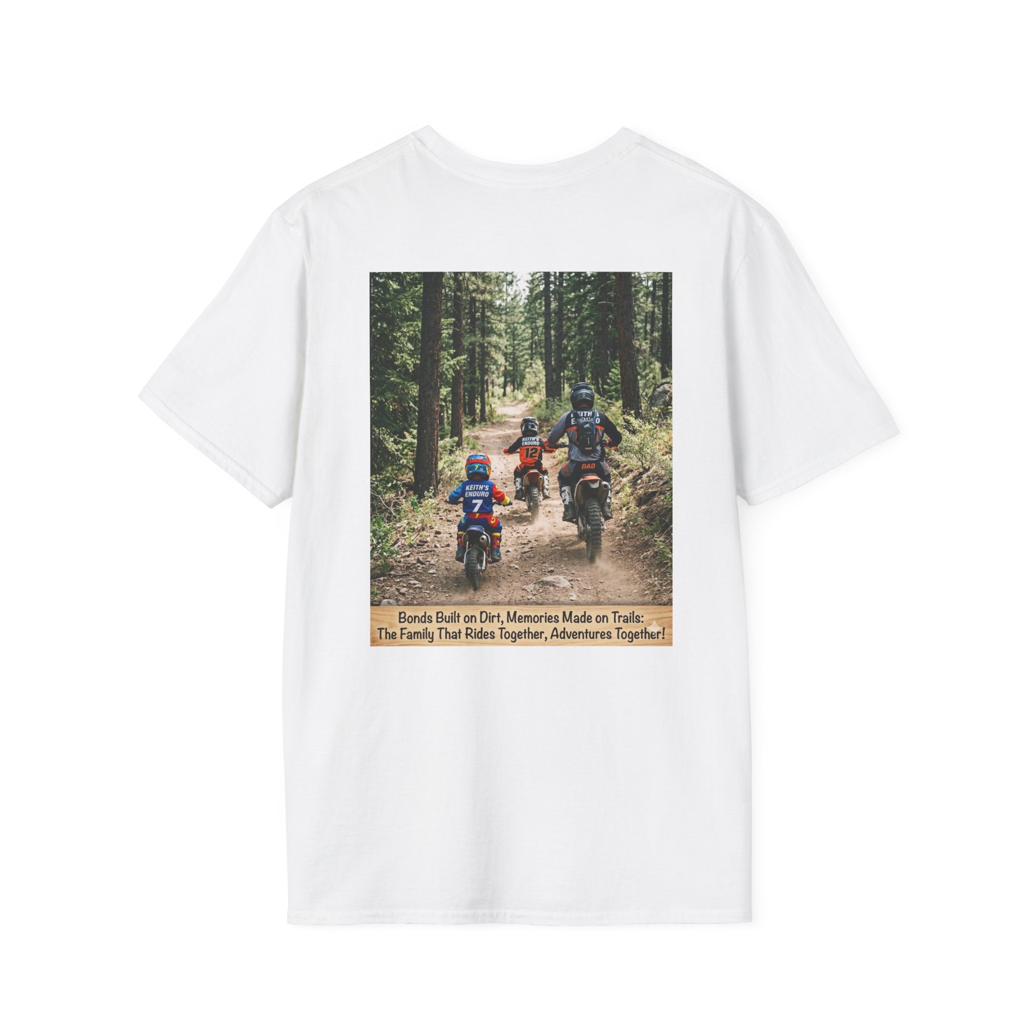Family Trail Riding T-Shirt — "The Family That Rides Together" Motorcycle Dirt Bike Tee