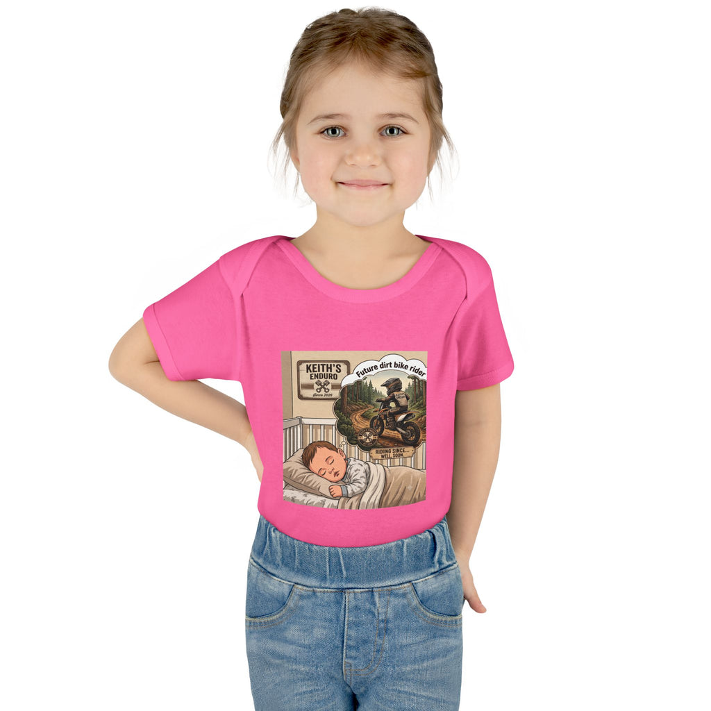 Baby Bodysuit - 'future dirt bike rider' Motorcycle Nursery Onesie