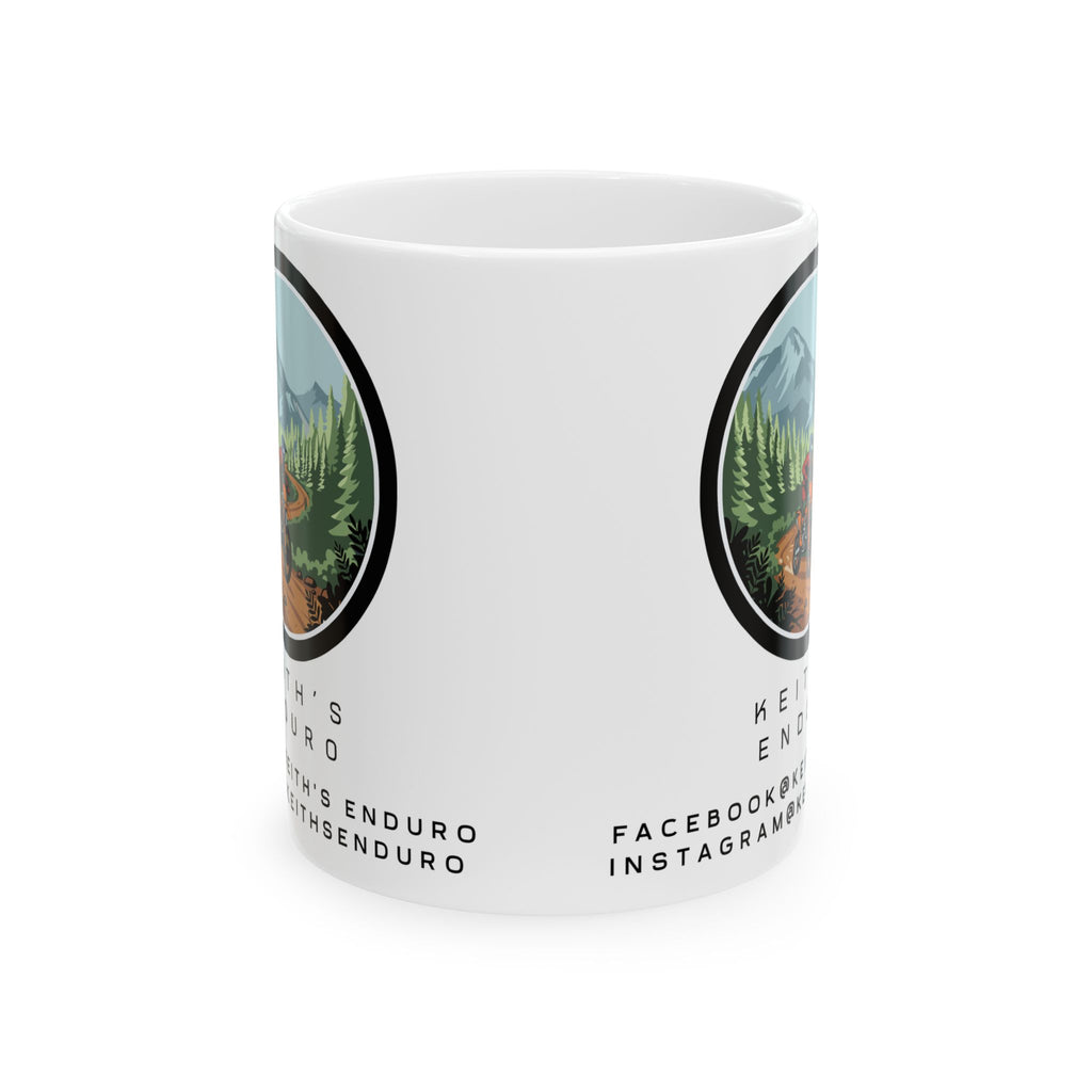 Enduro Dirt Biker Ceramic Mug – Keith’s Enduro Coffee Cup (11oz & 15oz)