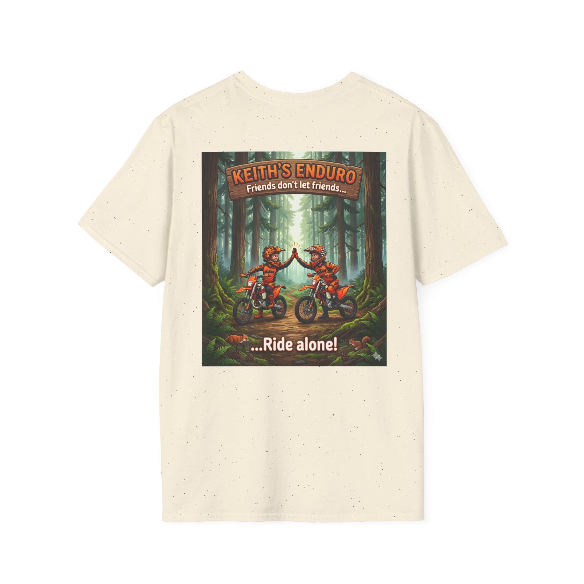 Dirt Bike T-Shirt — Cartoon "friends"  Graphic Tee