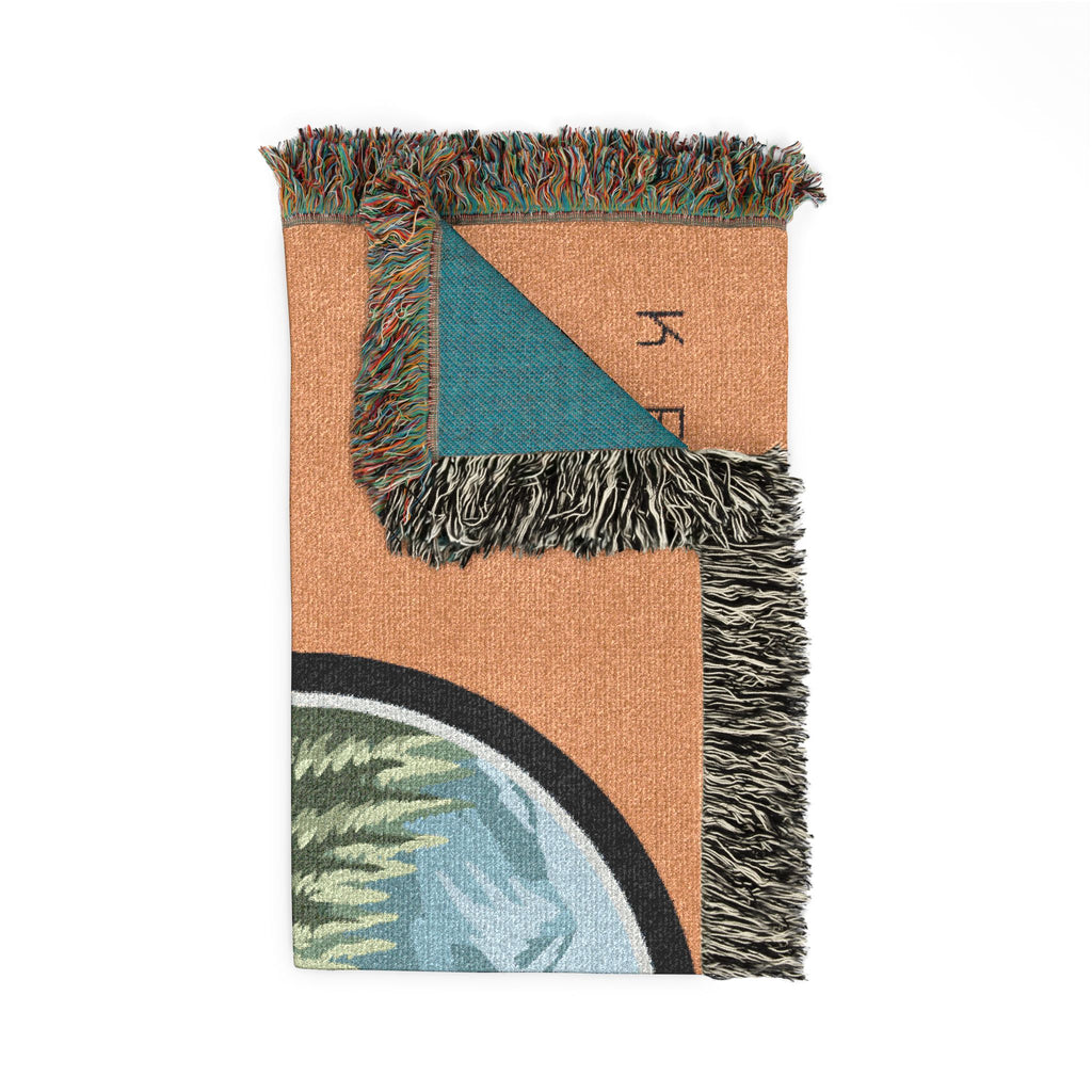 Woven Blanket —  Dirt Bike Camping Throw (Keith's Enduro)