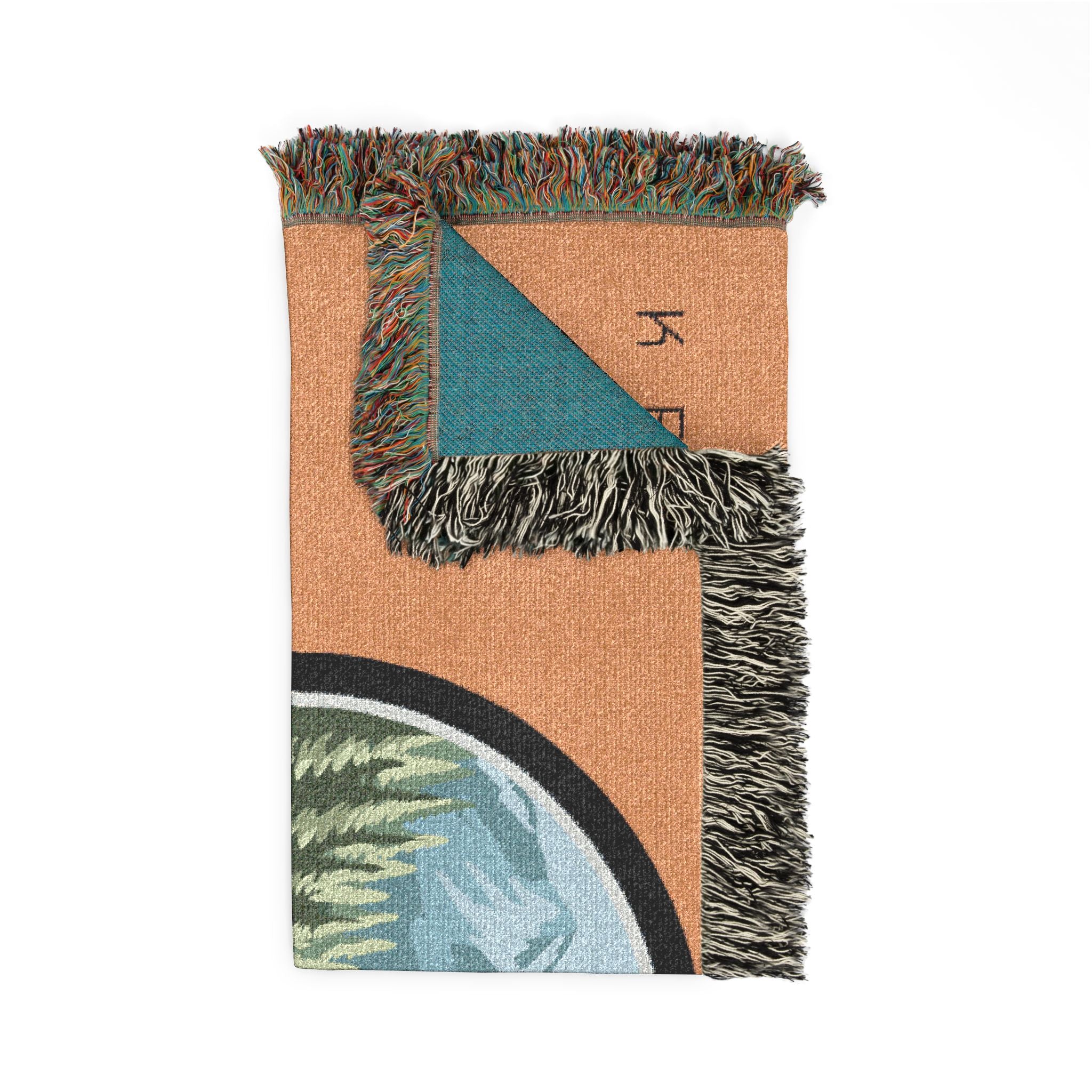 Woven Blanket —  Dirt Bike Camping Throw (Keith's Enduro)