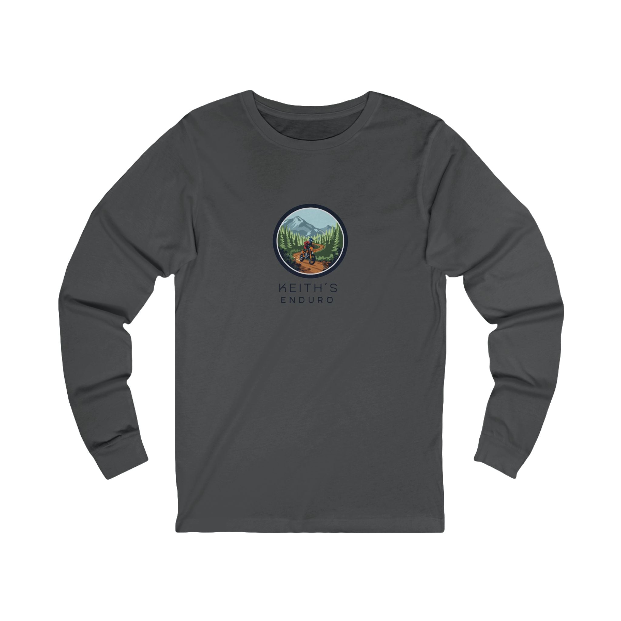 Dirt Biking Long Sleeve Tee — 'Keith's Enduro' Logo Trail Shirt