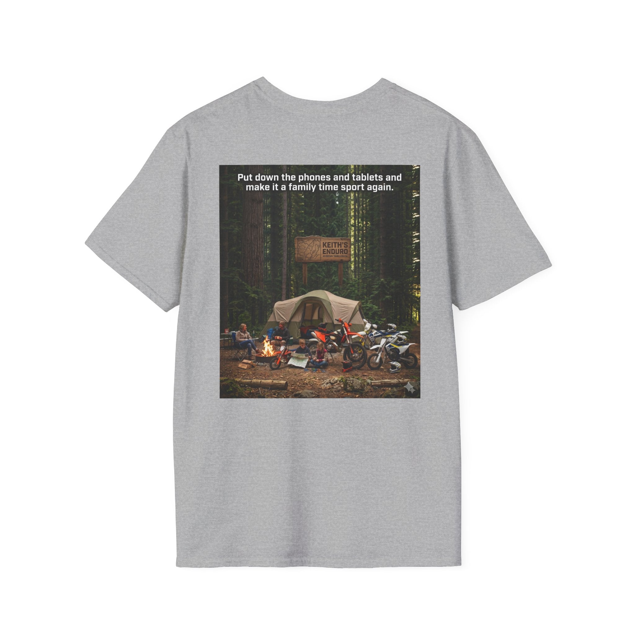 Family Dirt Bike T‑Shirt — " Family time Sport" Graphic Tee