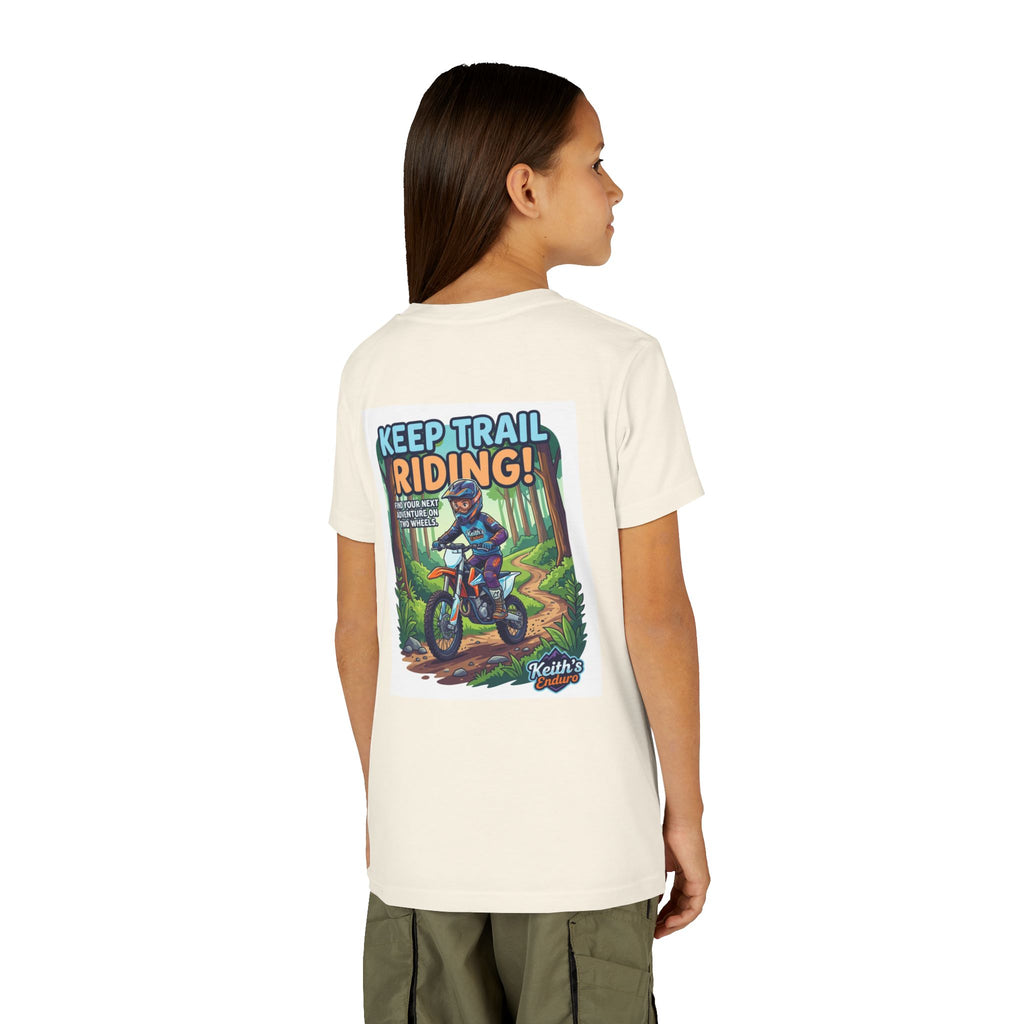 Kids Trail Riding T‑Shirt — "Keep Trail Riding!" Youth Dirt Bike Tee